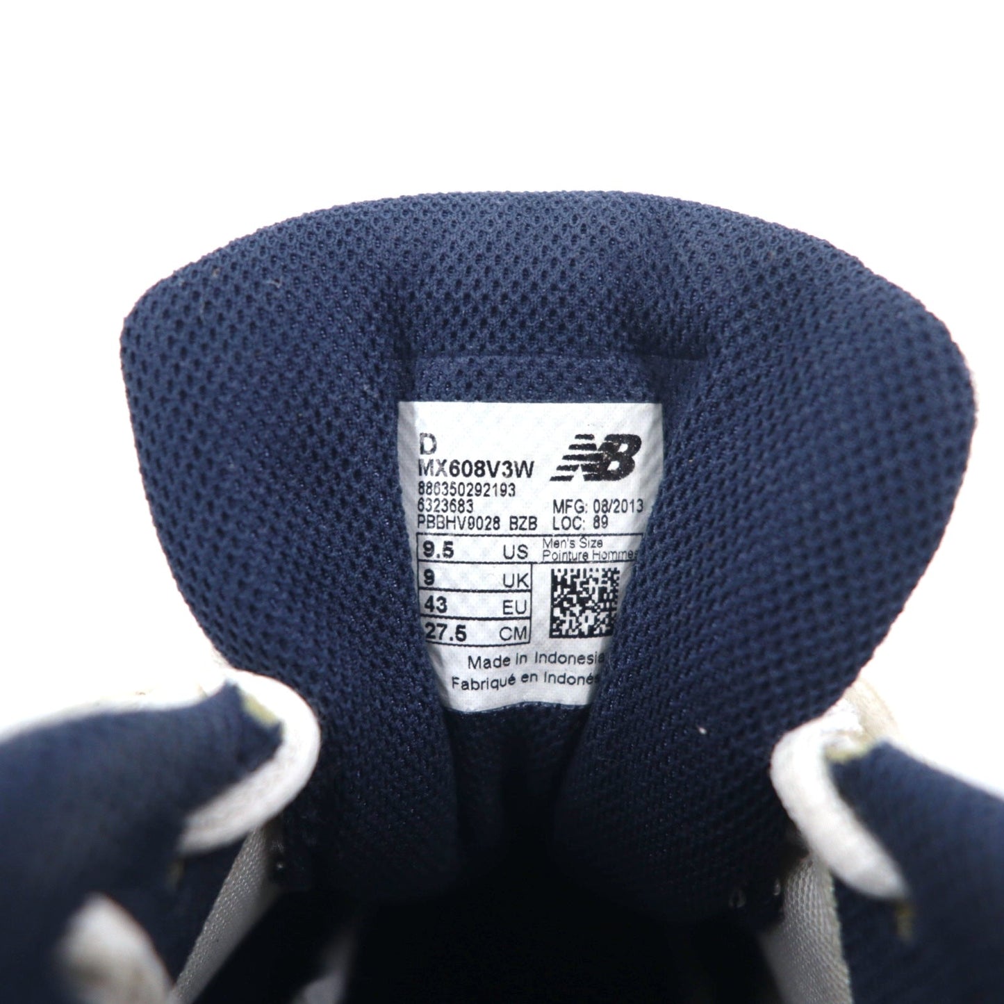 New Balance 608V3 スニーカー ランニングシューズ 27.5cm ホワイト MX608V3W