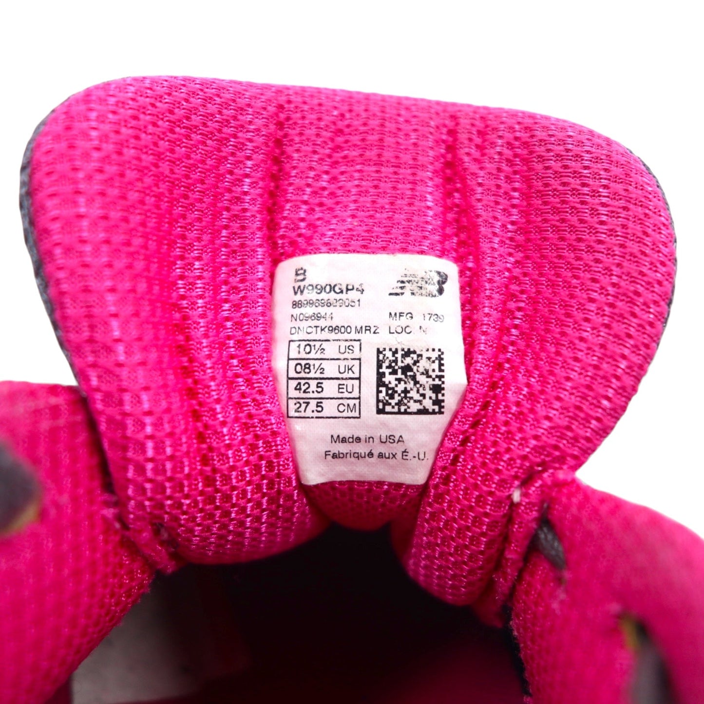 New Balance USA製 990V4 スニーカー 27.5cm グレー スエード W990GP4