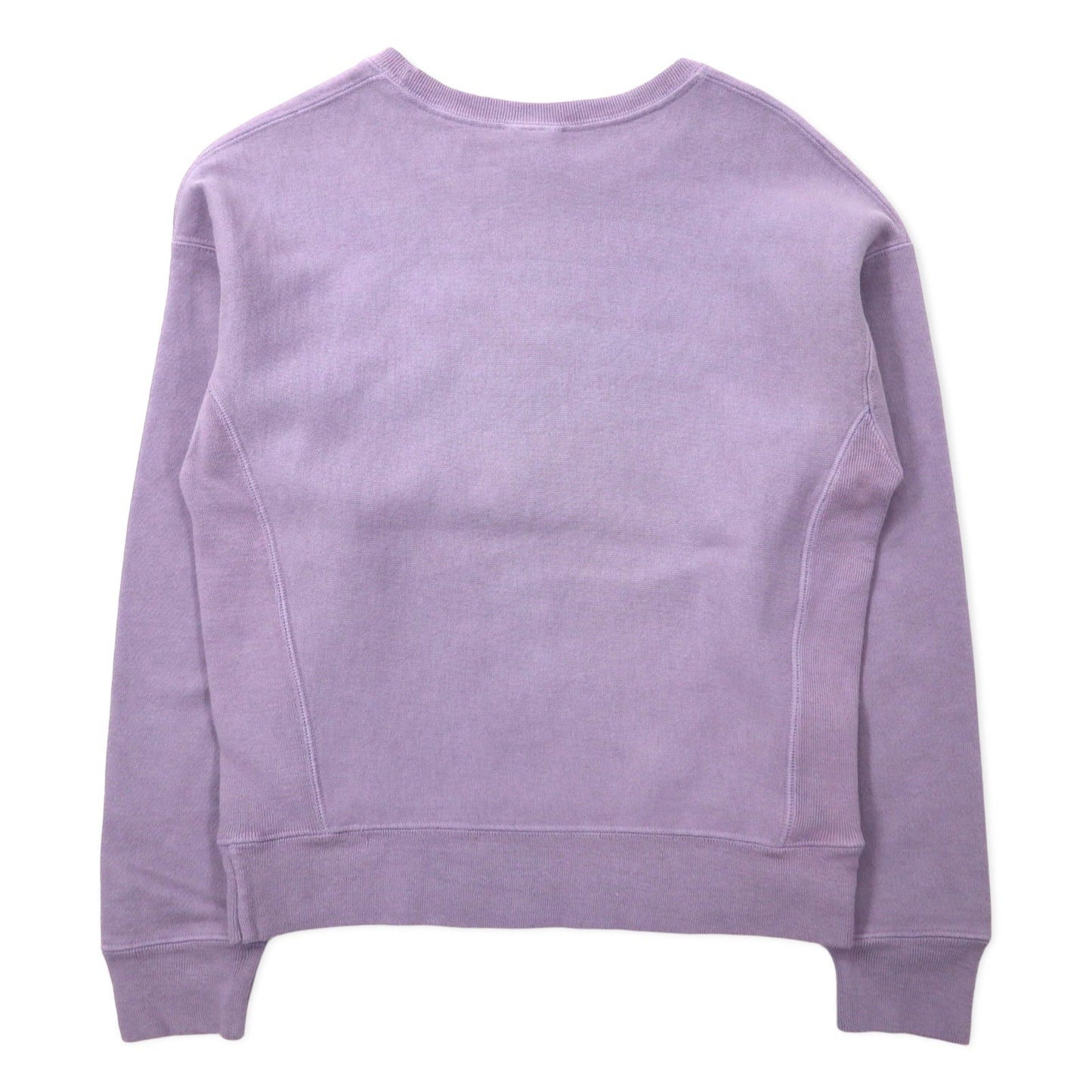 Champion リバースウィーブ スウェット L パープル コットン 裏起毛 単色タグ 復刻 スクリプトロゴ ホンジュラス製
