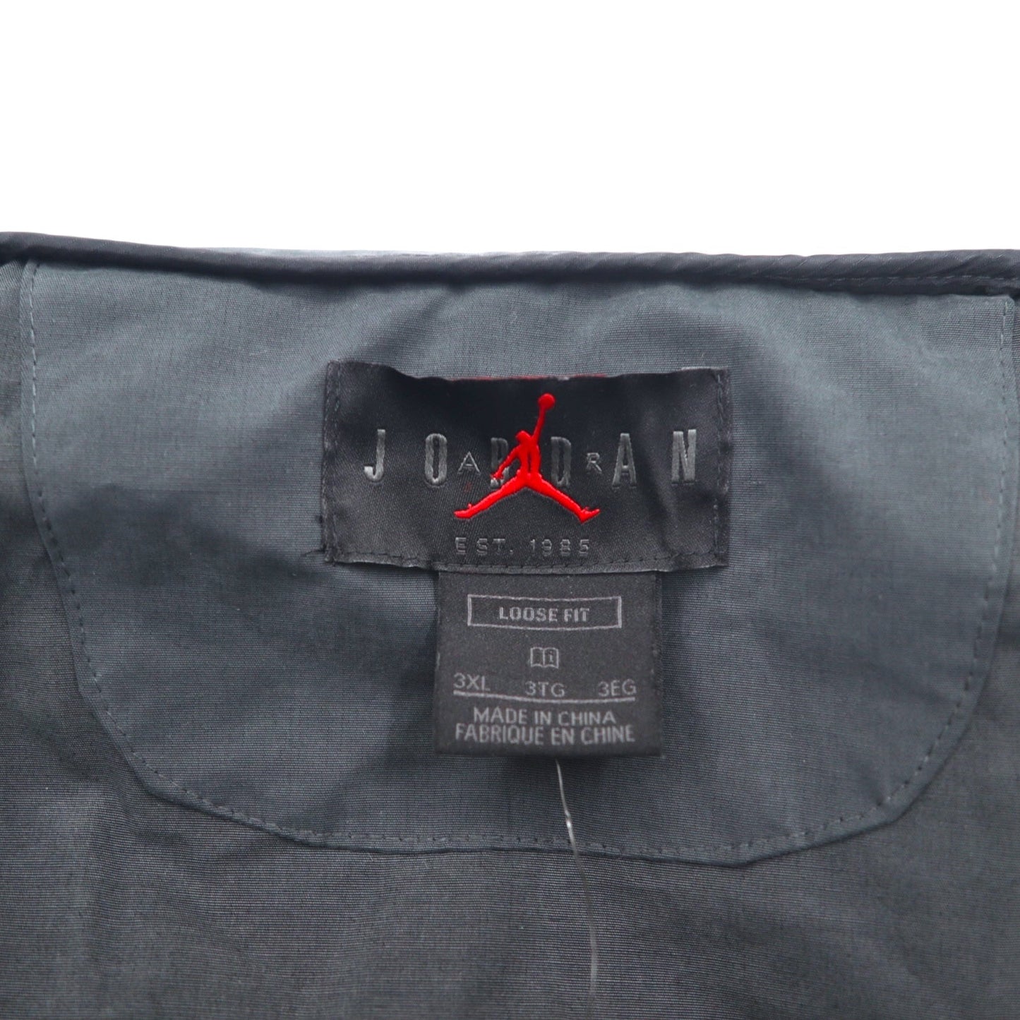 NIKE JORDAN 23ENG OTW PARKER フーデッド ロング ブラック ジャケット 3XL ブラック キルティングライナー ダブルジップ フィッシュテイル Thermore フード収納式 CK8909-045 未使用品