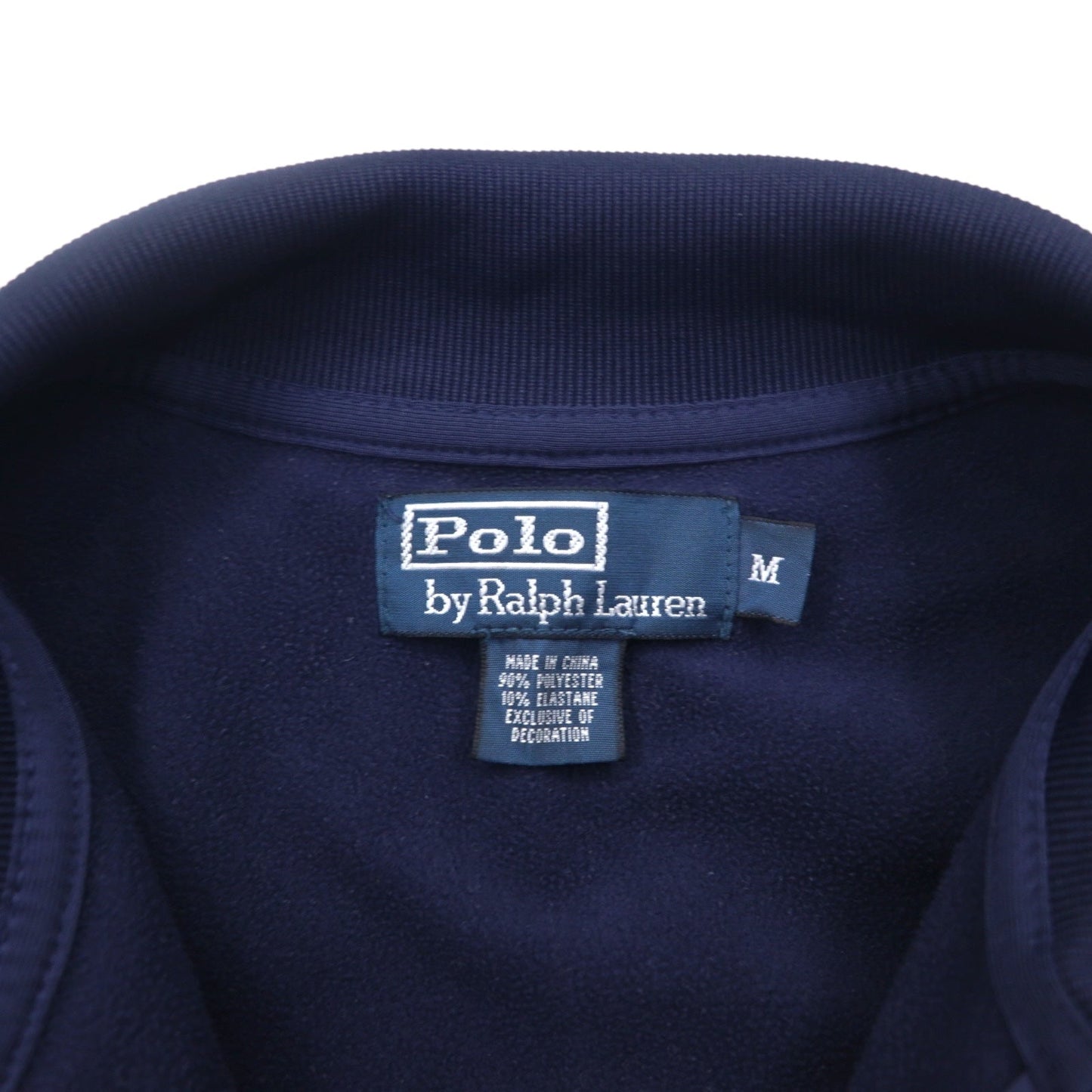 Polo by Ralph Lauren ビッグポニー トラックジャケット ジャージ M ネイビー トリコロール ダブルジップ