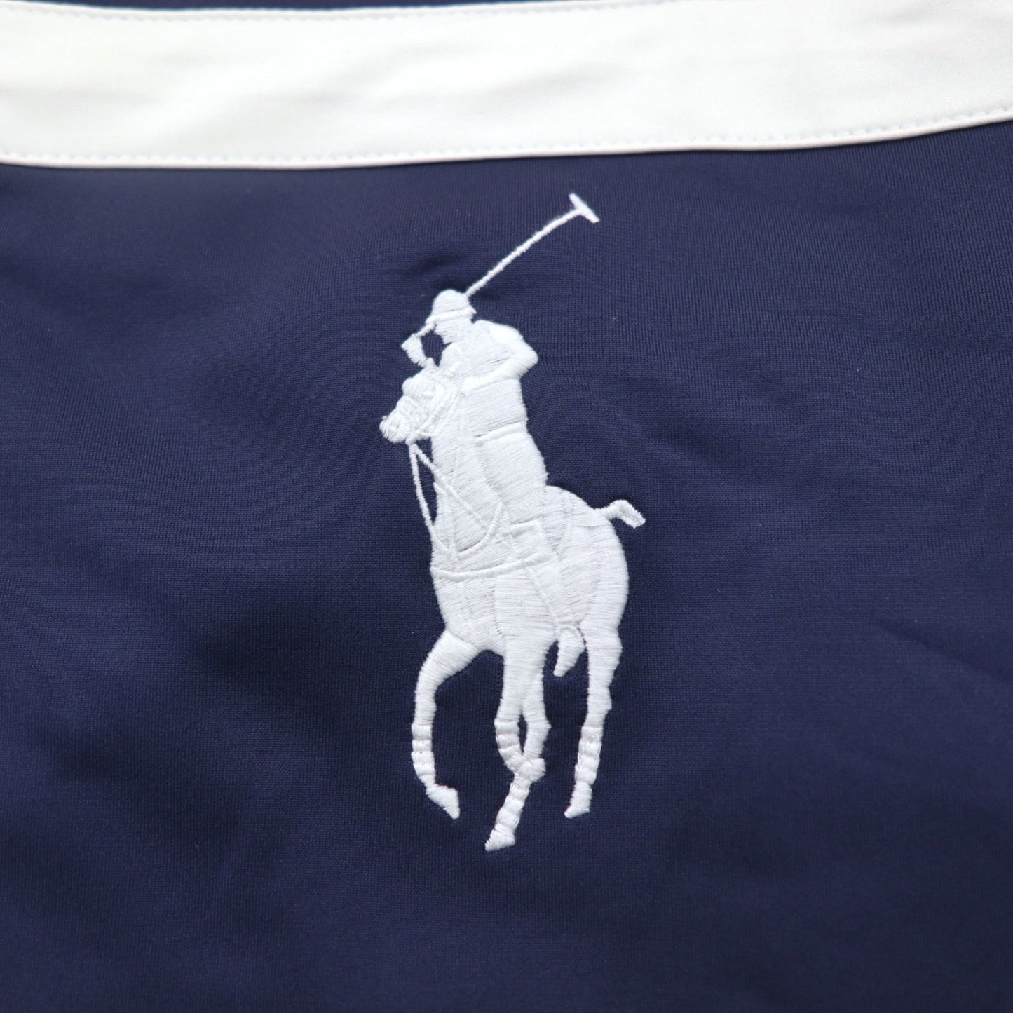 Polo by Ralph Lauren ビッグポニー トラックジャケット ジャージ M ネイビー トリコロール ダブルジップ