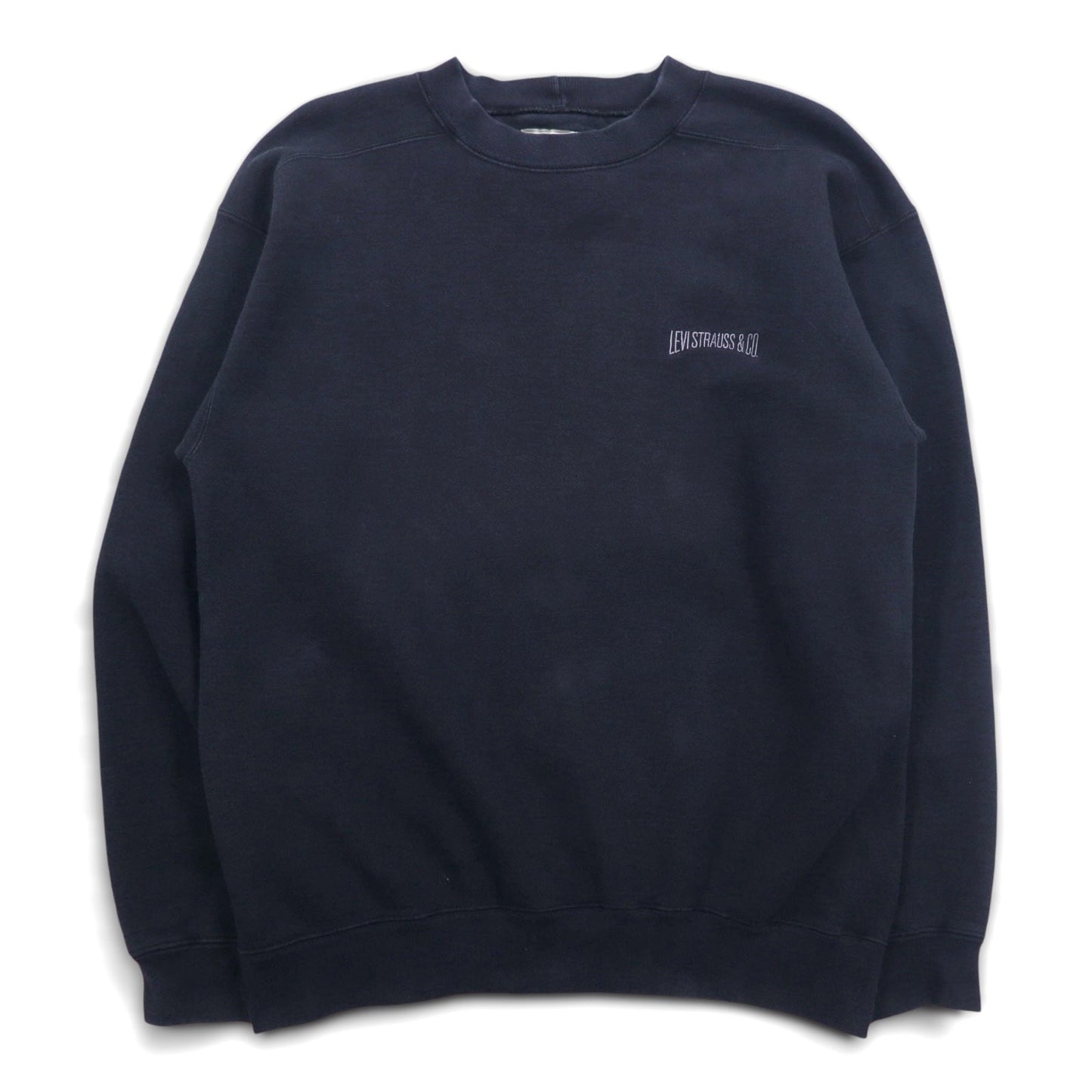 Levi's 90年代 USA製 ヘビーウェイト スウェット M ブラック コットン ワンポイントロゴ刺繍