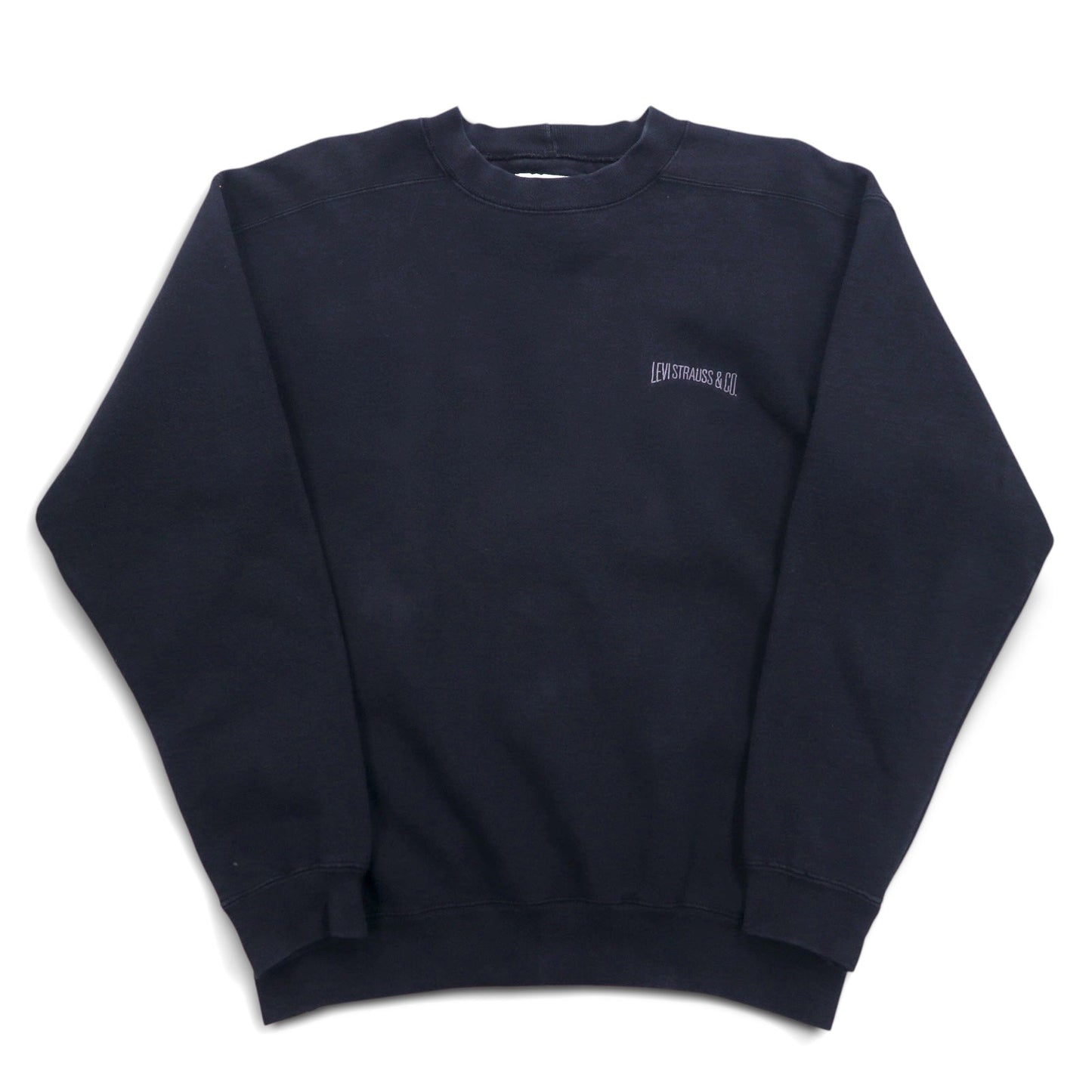 Levi's 90年代 USA製 ヘビーウェイト スウェット M ブラック コットン ワンポイントロゴ刺繍