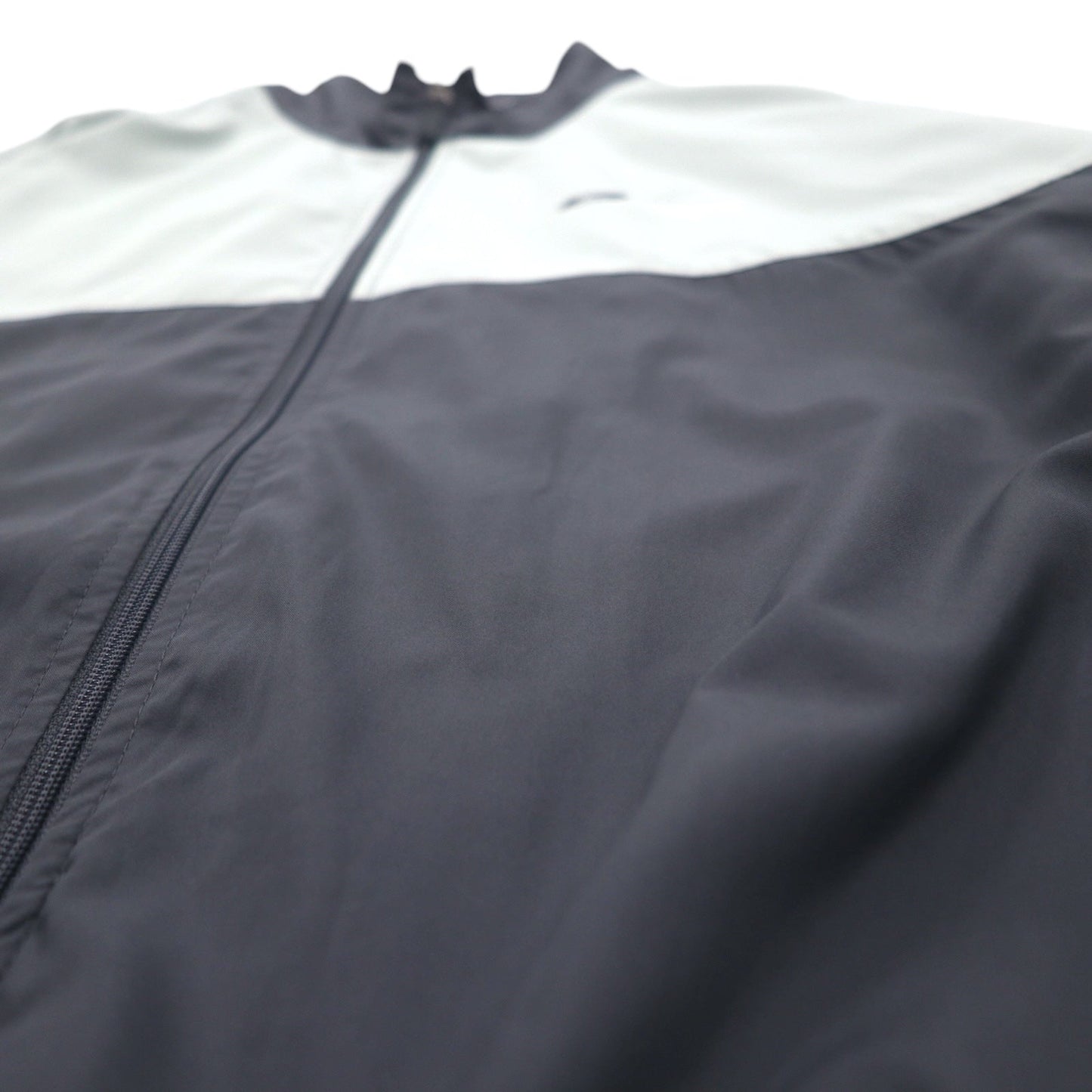 reebok 00年代 トラックジャケット ジャージ XL グレー メッシュライナー ワンポイントロゴ