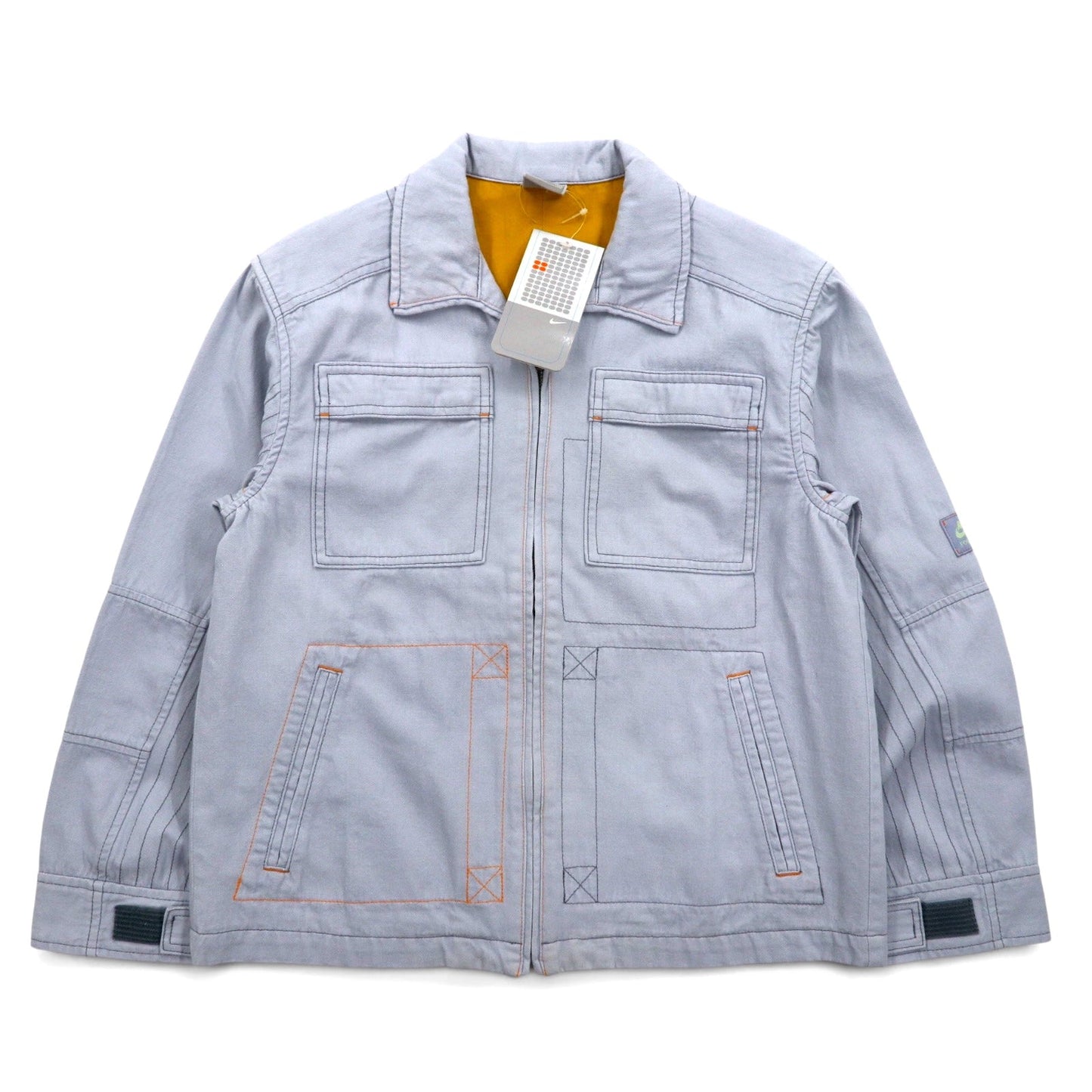 NIKE 00年代 ワークジャケット ジップアップジャケット L ブルー コットン 未使用品