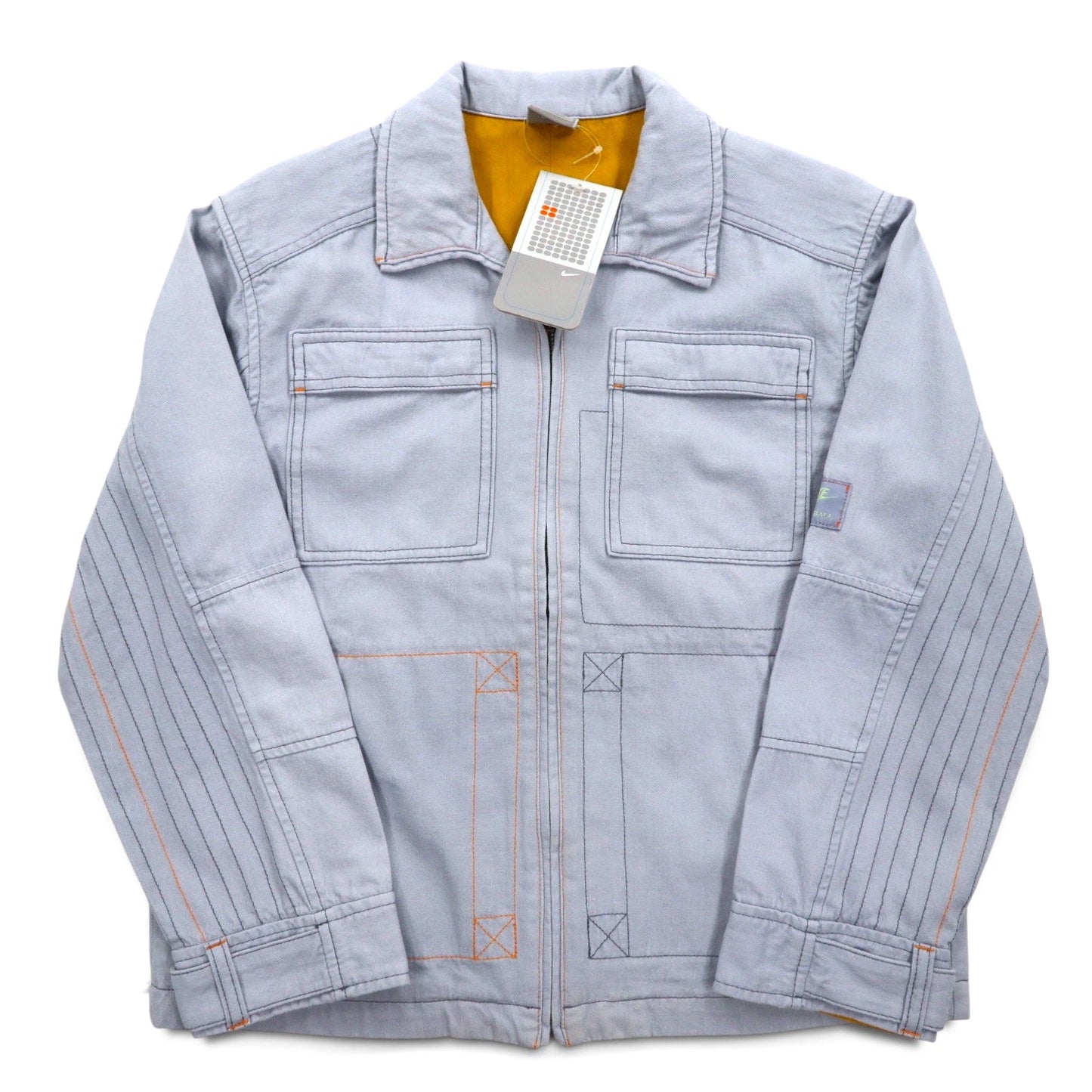 NIKE 00年代 ワークジャケット ジップアップジャケット L ブルー コットン 未使用品