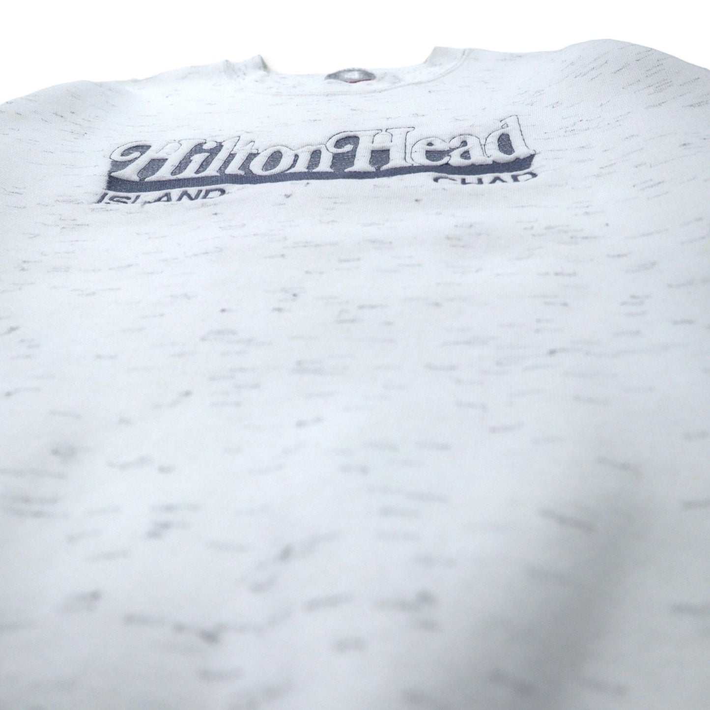 ONEITA USA製 90年代 刺繍 スウェット XL ホワイト コットン Hilton Head ISLAND ビッグサイズ