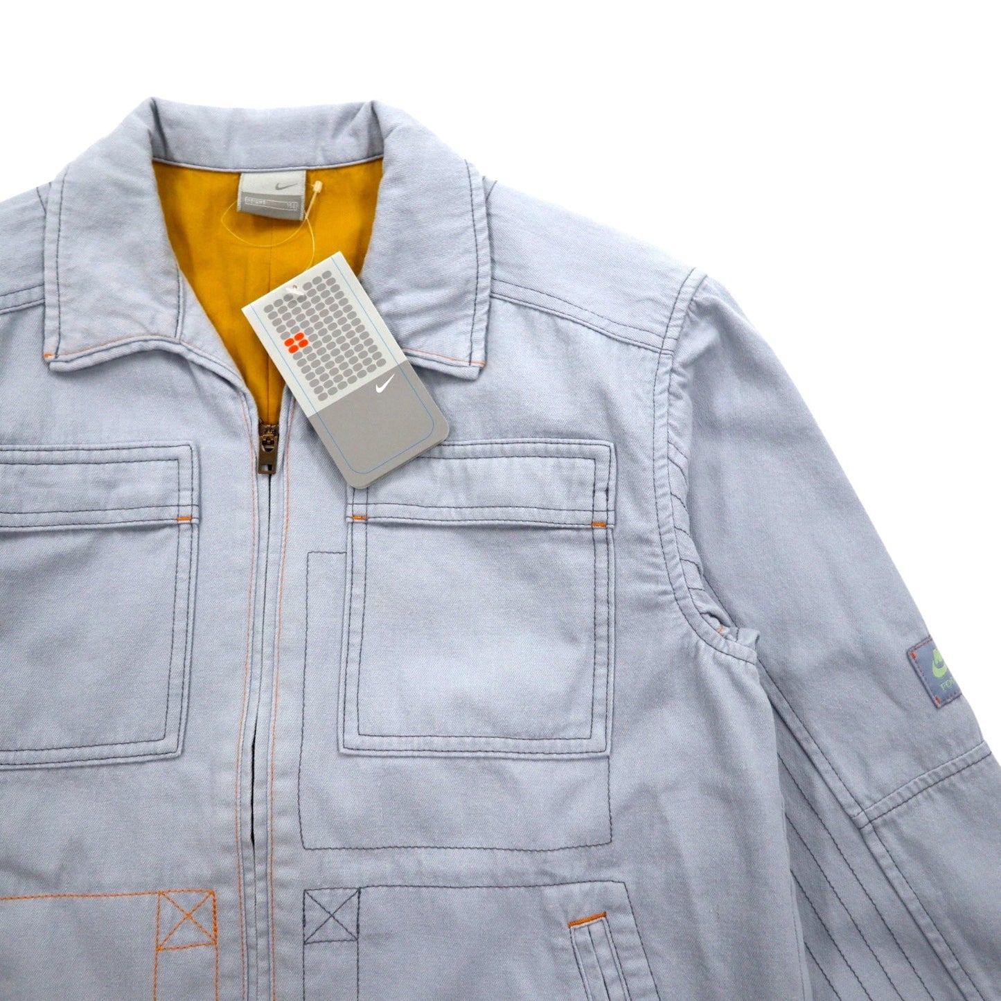 NIKE 00年代 ワークジャケット ジップアップジャケット L ブルー コットン 未使用品