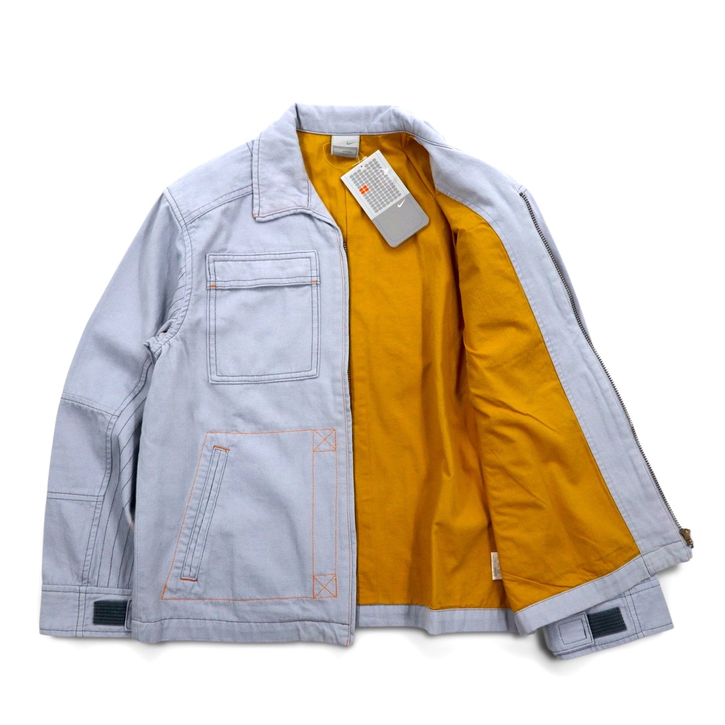NIKE 00年代 ワークジャケット ジップアップジャケット L ブルー コットン 未使用品