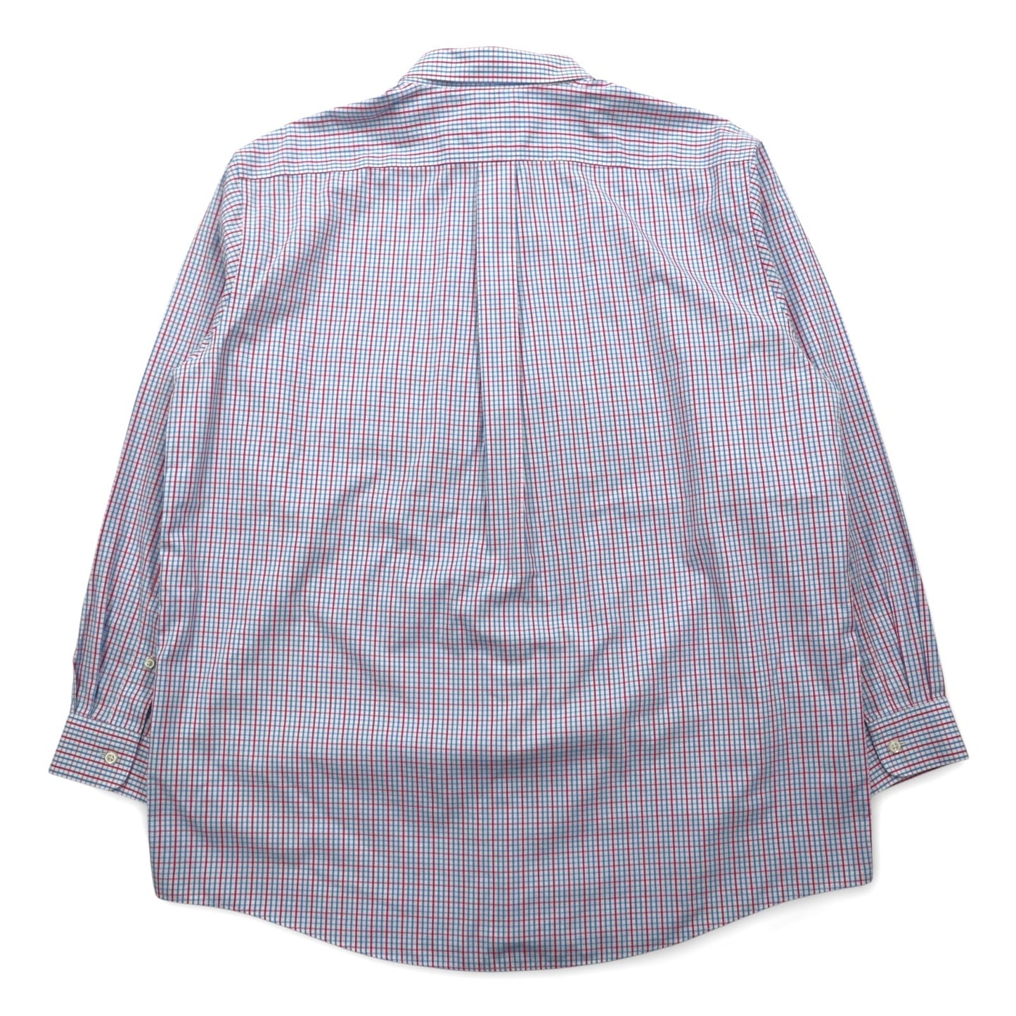 L.L.Bean オックスフォード ボタンダウンシャツ XL ブルー トリコロール チェック ビッグサイズ 形態安定 262253