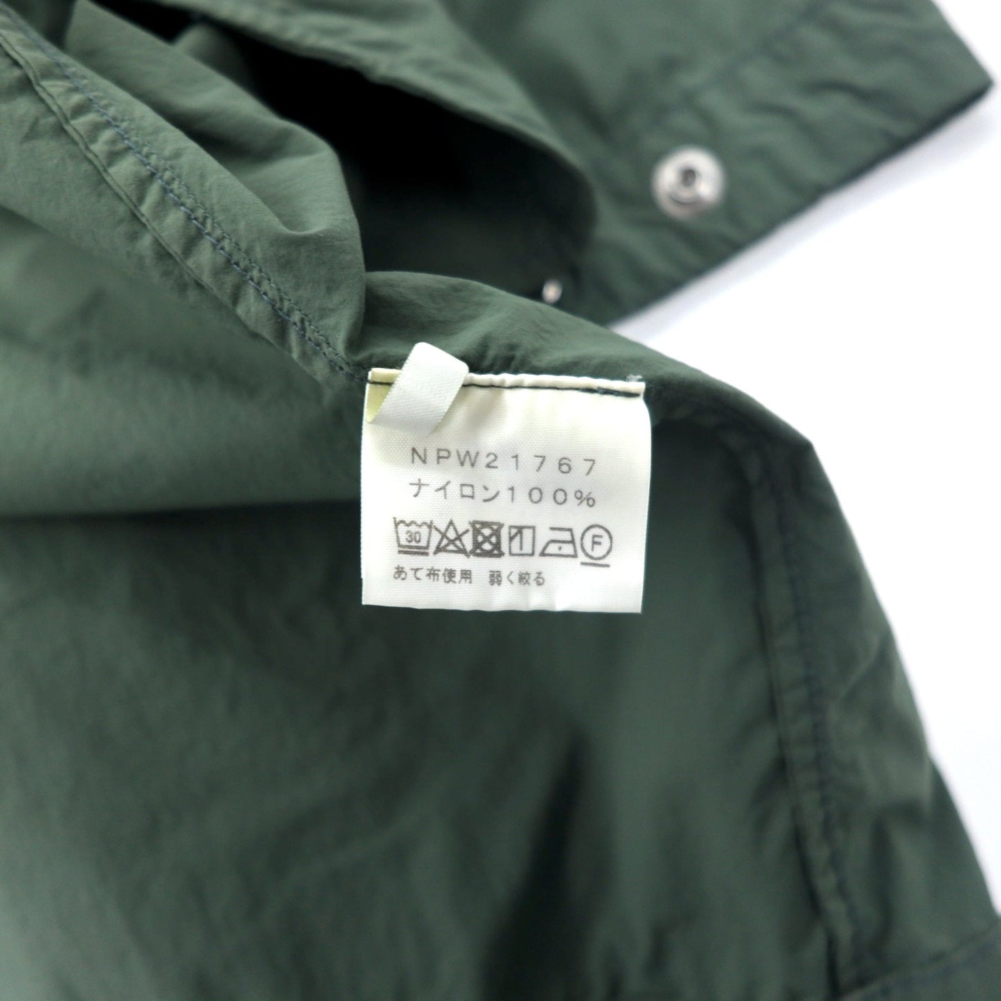 THE NORTH FACE ニーズジャーコート ステンカラーコート M カーキ ナイロン スナップボタン フード着脱式 JOURNEYS TECH COAT NPW21767