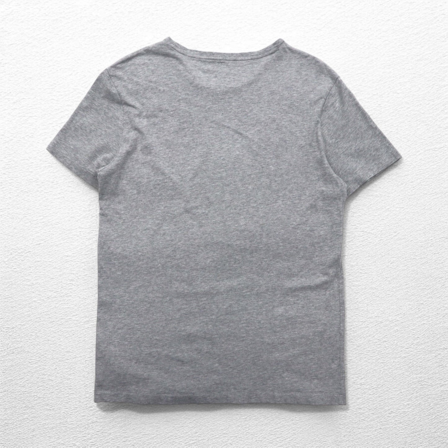 POLO RALPH LAUREN ロゴ刺繍Tシャツ M グレー コットン 星条旗 USA スモールポニー刺繍