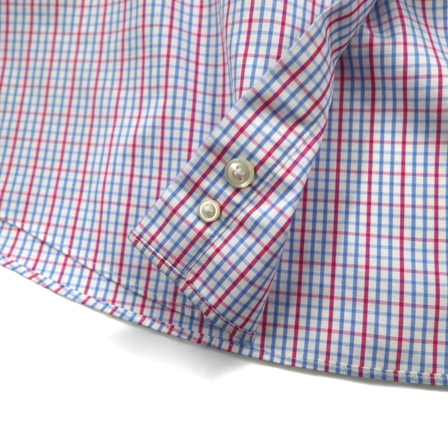 L.L.Bean オックスフォード ボタンダウンシャツ XL ブルー トリコロール チェック ビッグサイズ 形態安定 262253