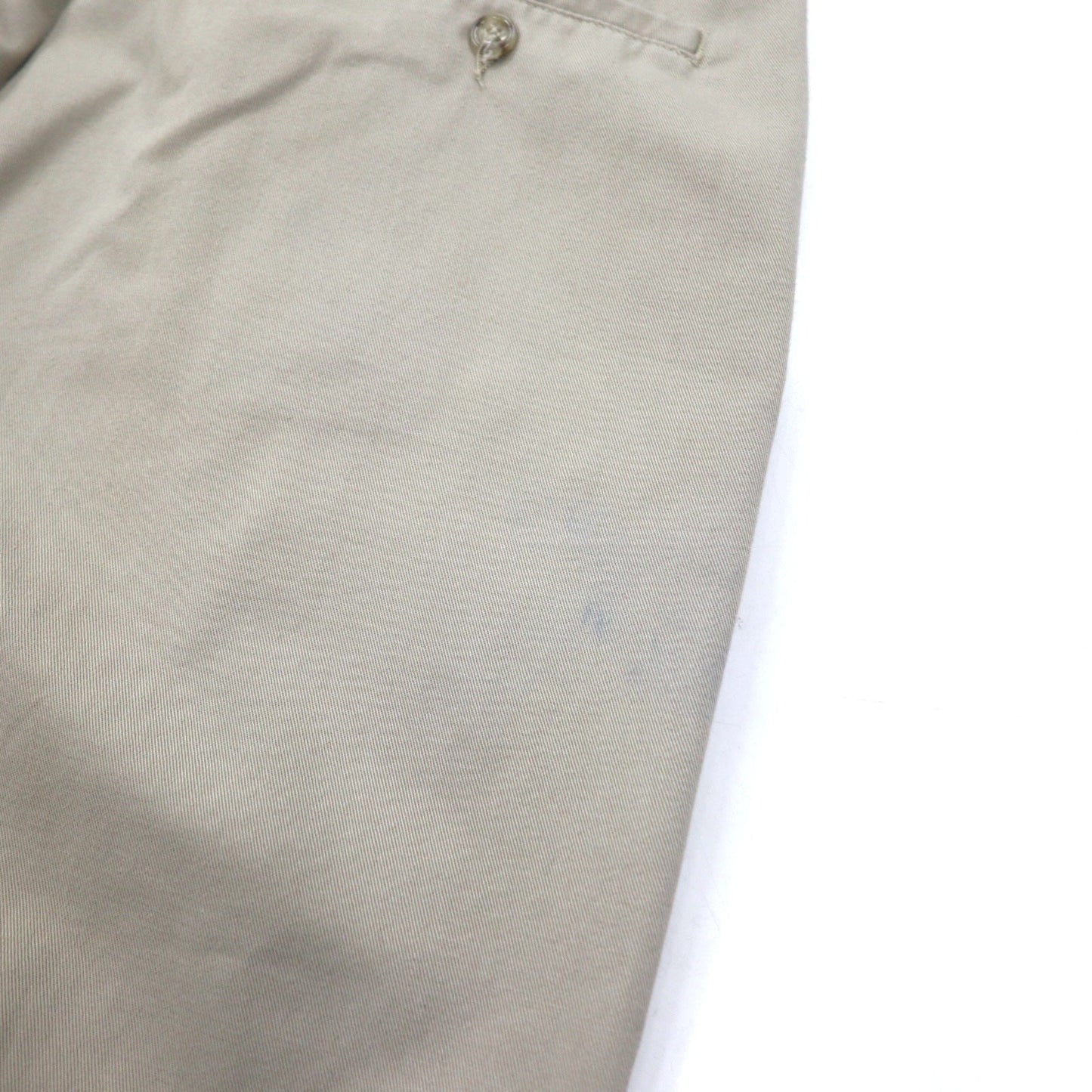 DOCKERS ( Levi's ) khakis 00年代 タック ワイド チノパンツ L ベージュ コットン
