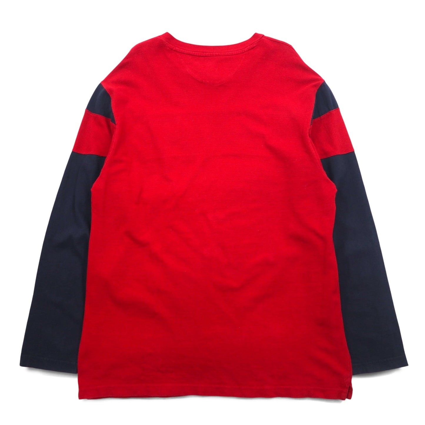 CHAPS RALPH LAUREN 90年代 ロングスリーブTシャツ ロンT L レッド ワンポイントロゴ刺繍