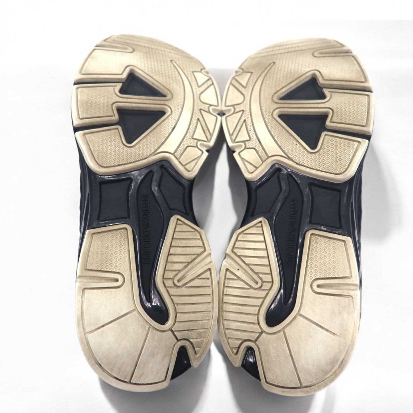 EMPORIO ARMANI スニーカー 26cm ブラック ナイロン レザー X4X647 XN945