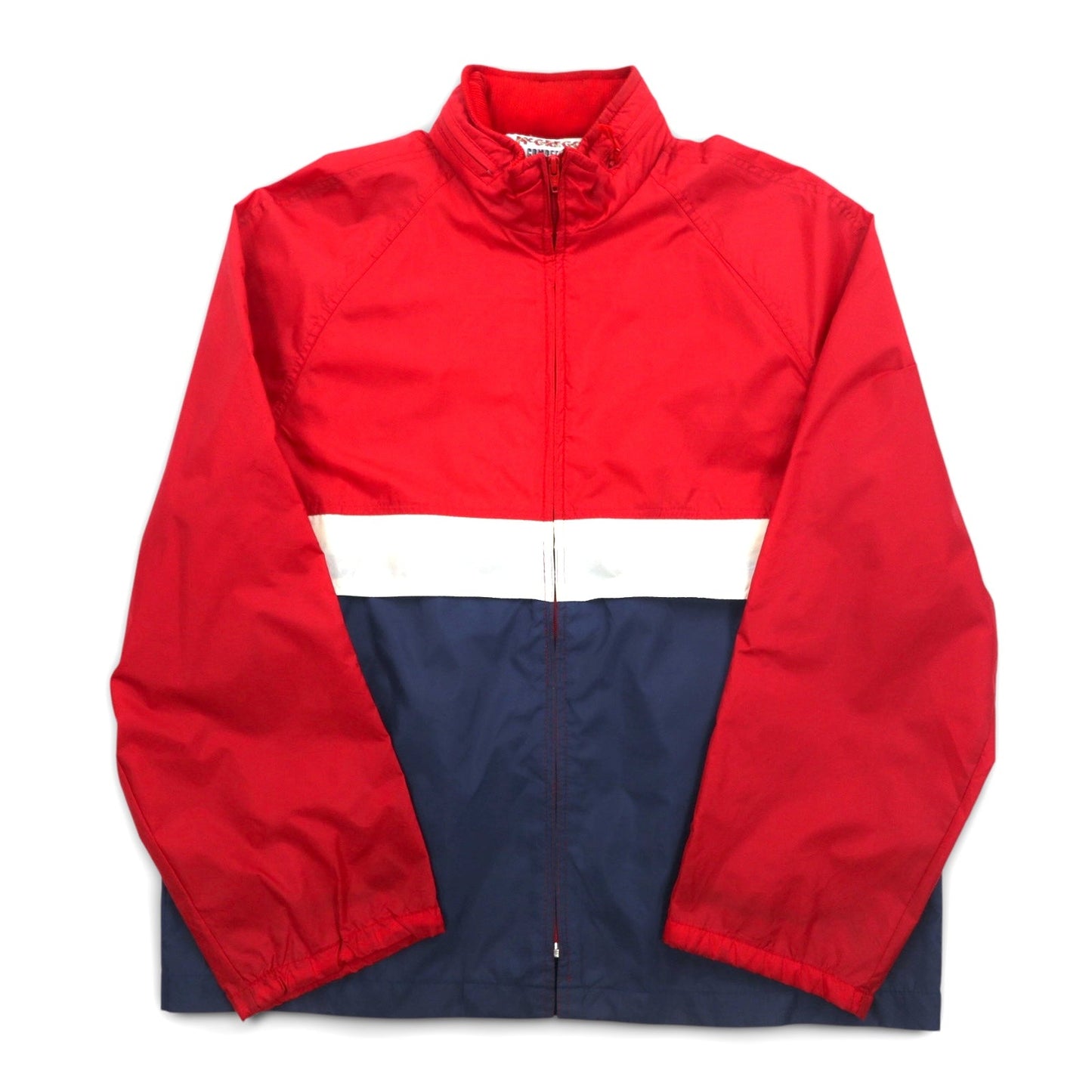 McGREGOR 80年代 COMPETITORS CLUB セーリングジャケット ナイロンジャケット L レッド トリコロール フード収納式