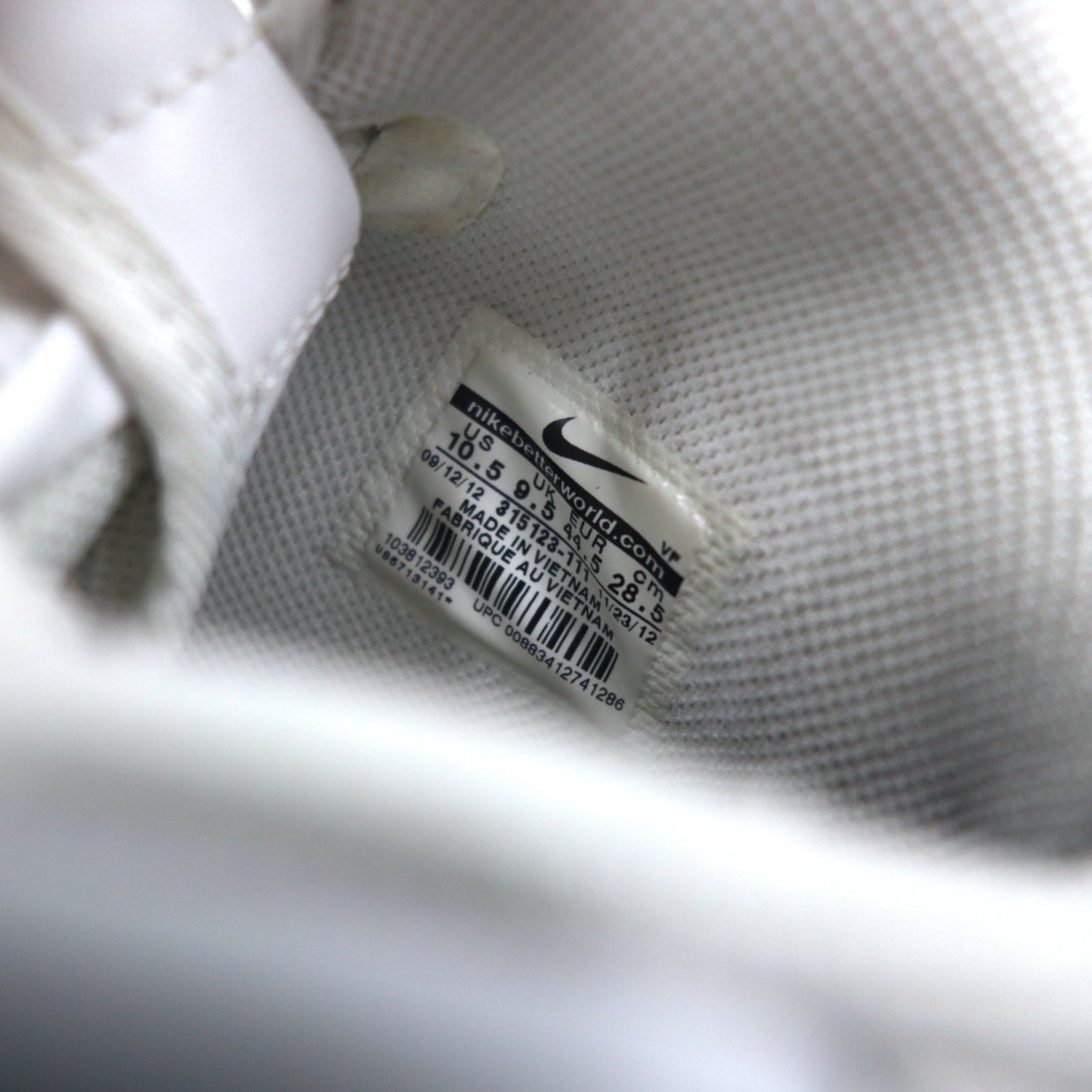 NIKE エアフォース 1 ミッド 07 AIR FORCE 1 MID 07 スニーカー 28.5cm ホワイト 315123-111