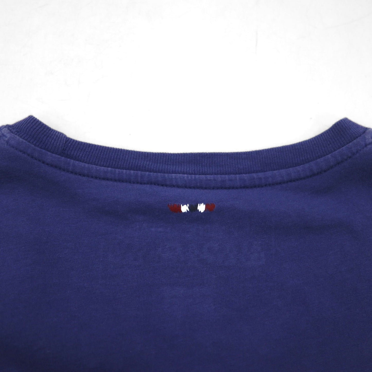 NAPAPIJRI プリント Tシャツ M ネイビー コットン トルコ製