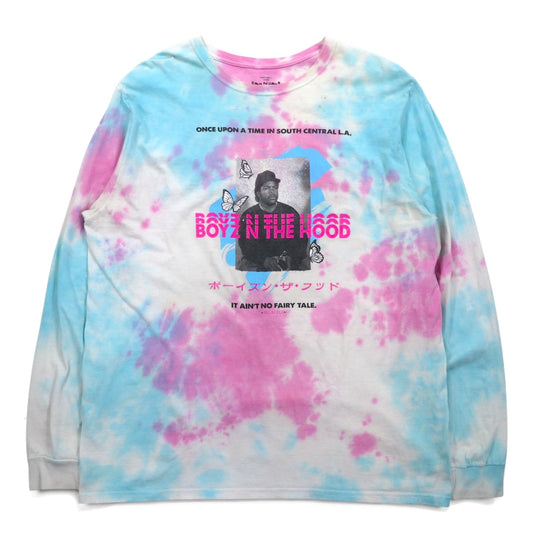BOYZ N THE HOOD 90年代 ムービー ICE CUBE ヒップホップ ロングスリーブTシャツ ロンT L タイダイ N.W.A.