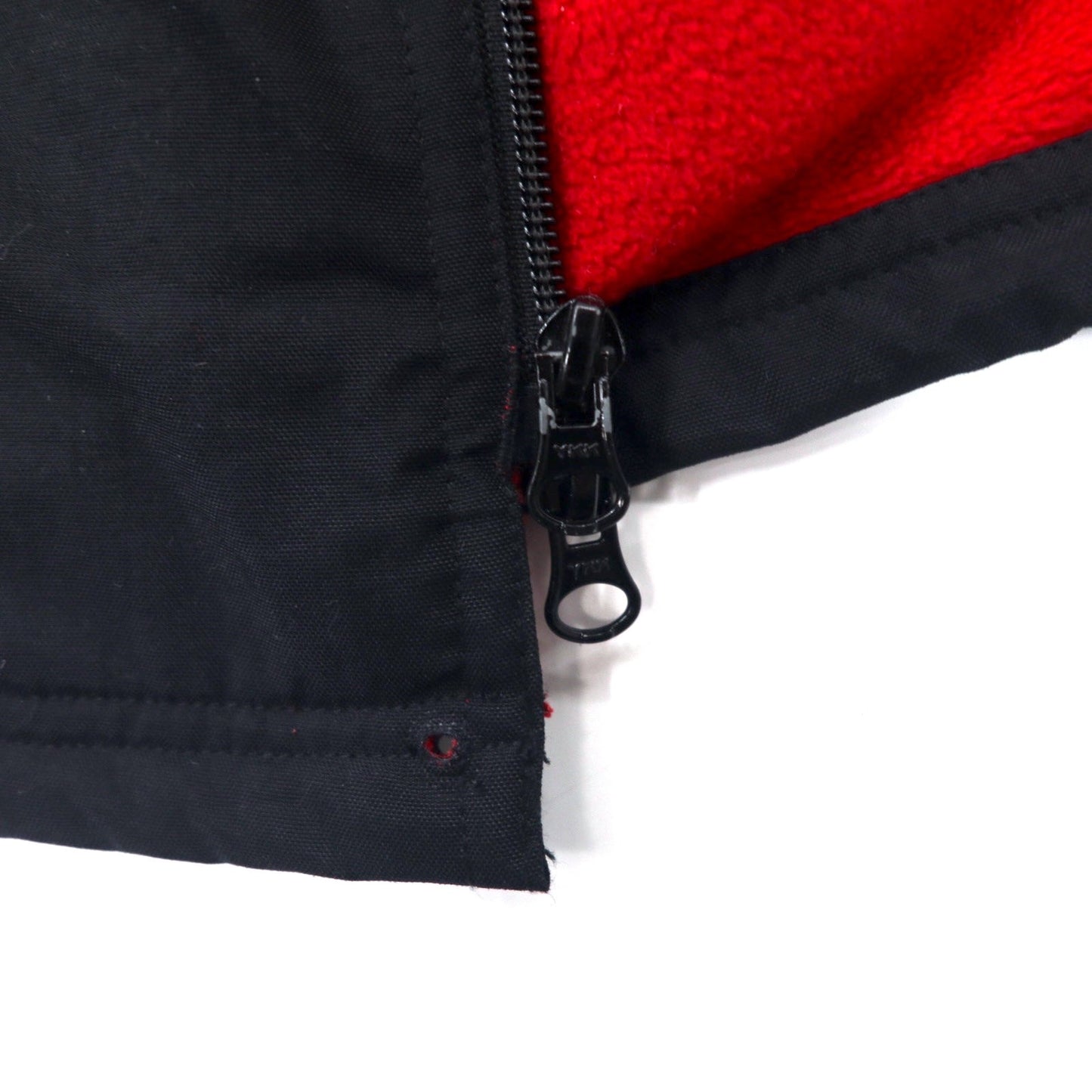 POLO SPORT RALPH LAUREN 90年代 ナイロンジャケット フーディー XL ブラック フリースライナー バックロゴプリント ドローコード