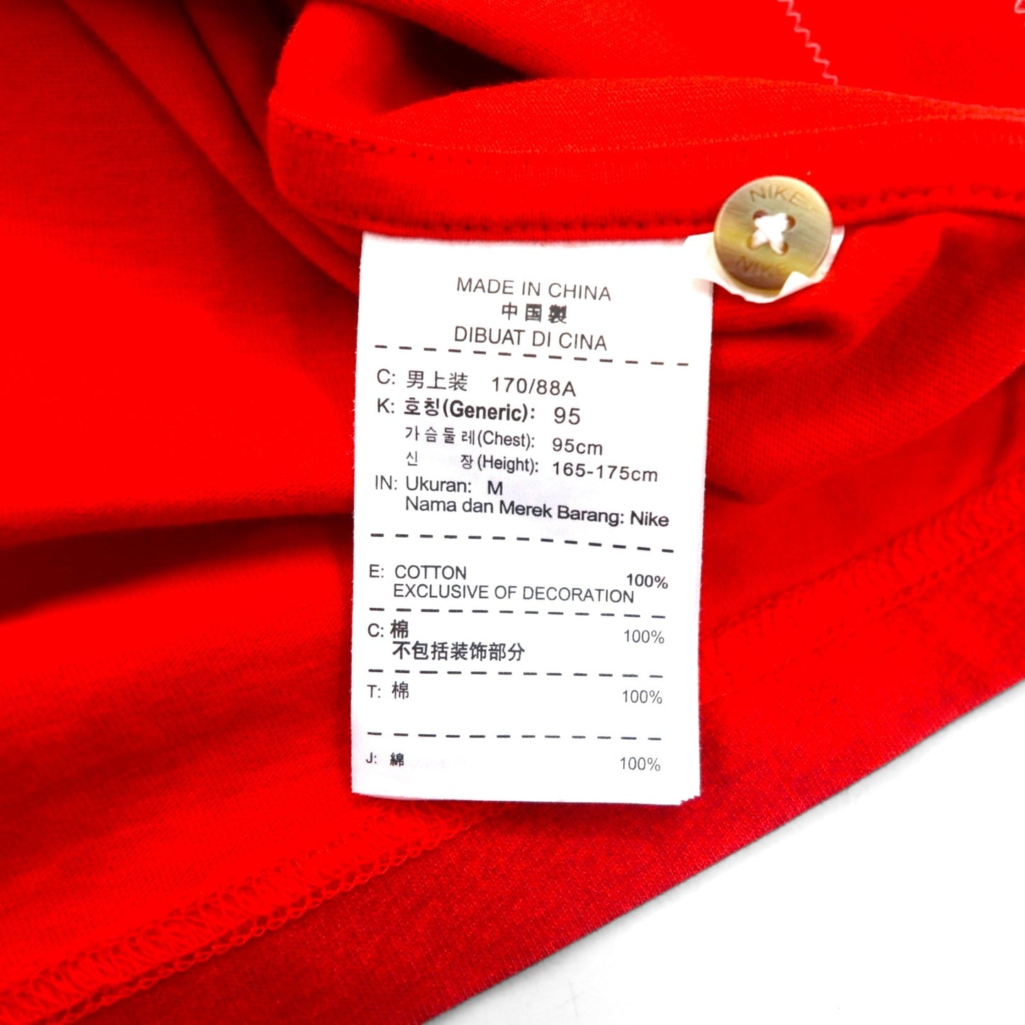 NIKE ボーダー ポロシャツ M レッド コットン Manchester United FC マンチェスター ユナイテッドFC 543972-605 未使用品