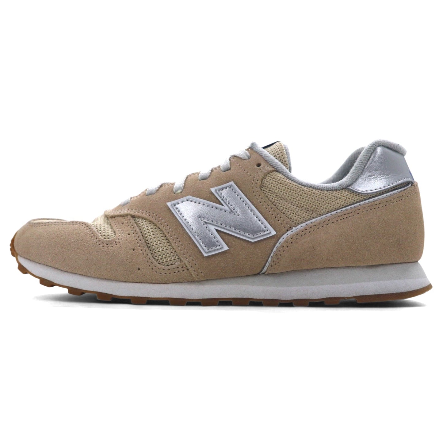 new balance 373 スエード スニーカー 27cm ベージュ シルバー ML373MM2