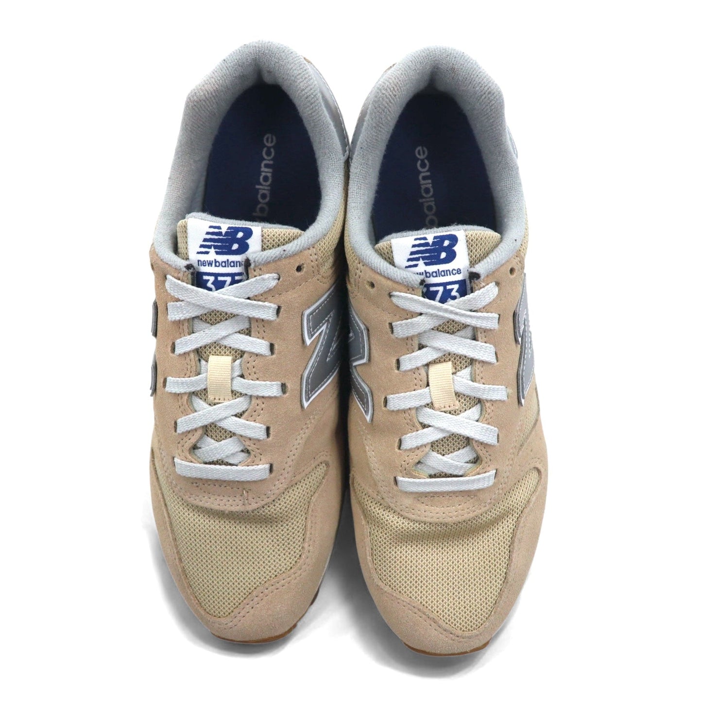 new balance 373 スエード スニーカー 27cm ベージュ シルバー ML373MM2