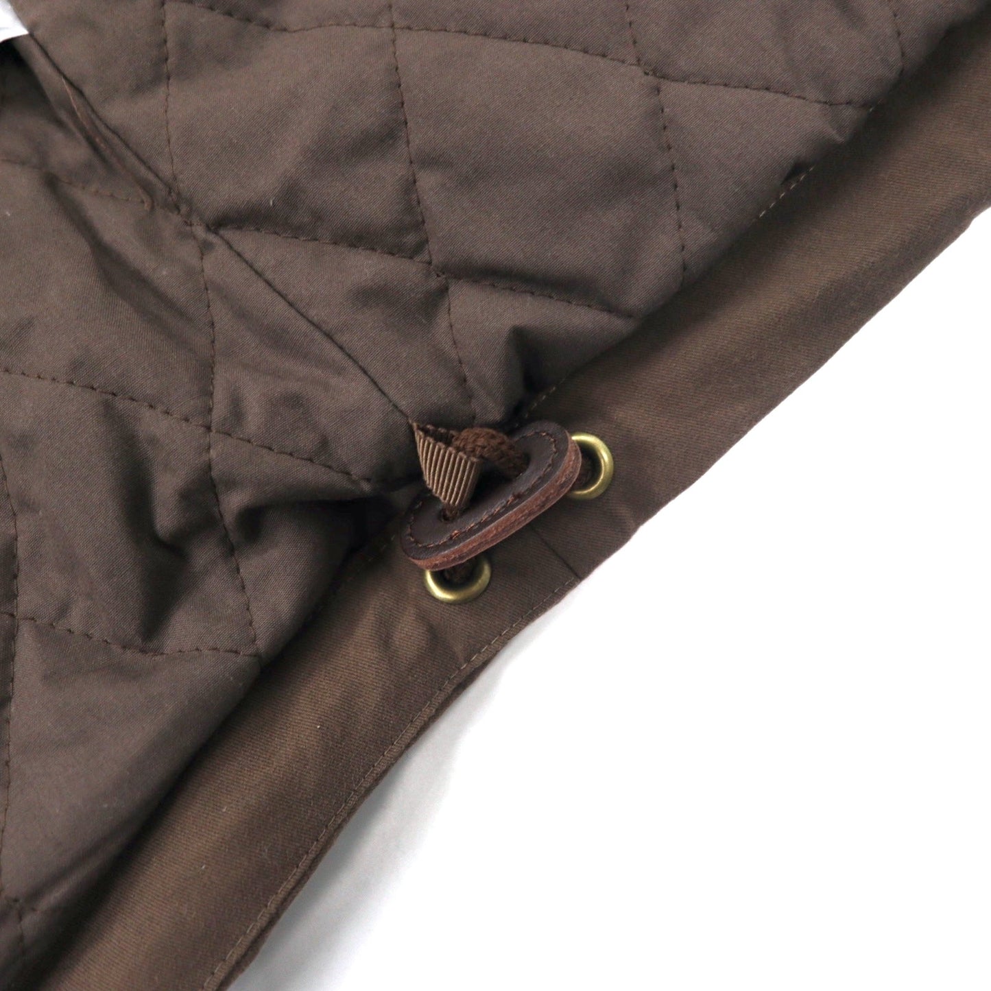 NAUTICA スタンドカラージャケット L カーキ コットン ポリエステル フード収納式 ワンポイントロゴ刺繍