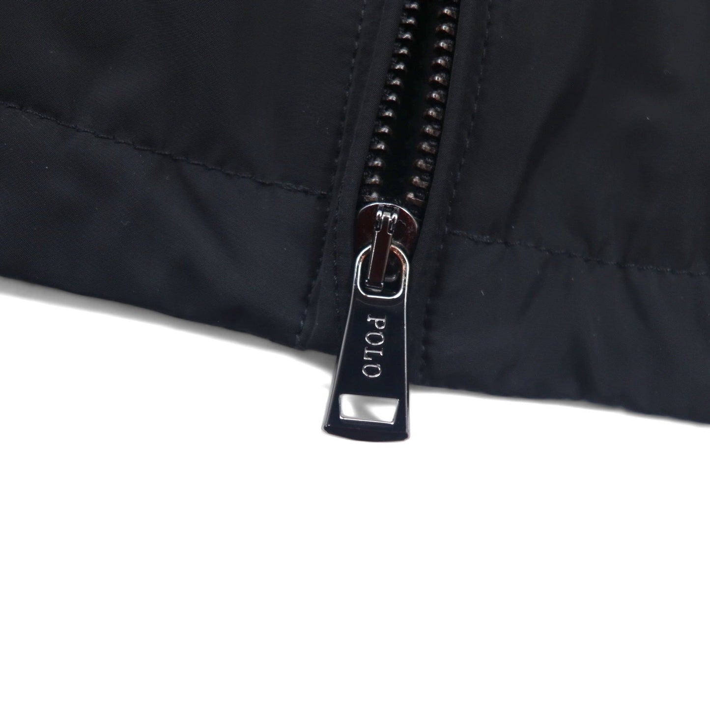 POLO RALPH LAUREN スウィングトップ ハリントンジャケット 中綿 S ブラック ポリエステル 裏地タータンチェック スモールポニー 刺繍