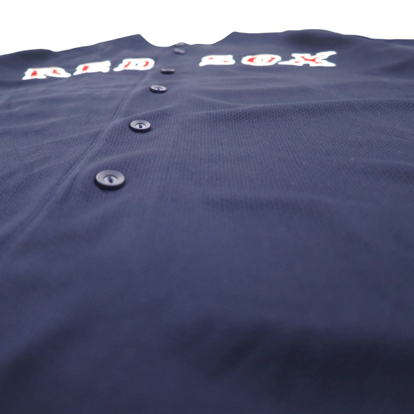 majestic 90年代 MLB ベースボールシャツ XL ネイビー ポリエステル RED SOX ナンバリング