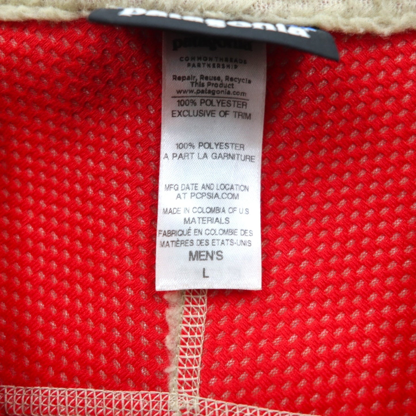 patagonia クラシックレトロ X Classic Retro-X Vest フリース ベスト L ベージュ 23047FA14