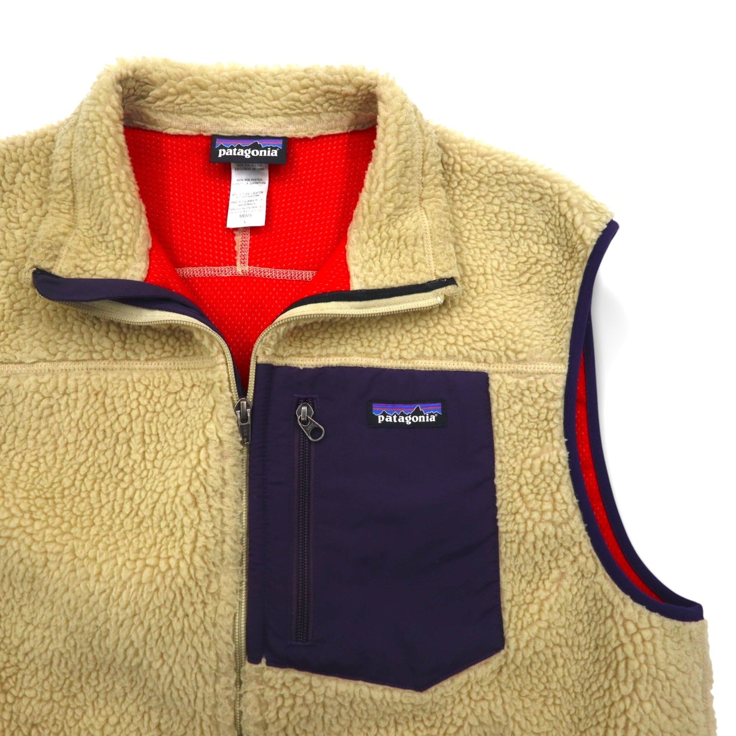 patagonia クラシックレトロ X Classic Retro-X Vest フリース ベスト L ベージュ 23047FA14