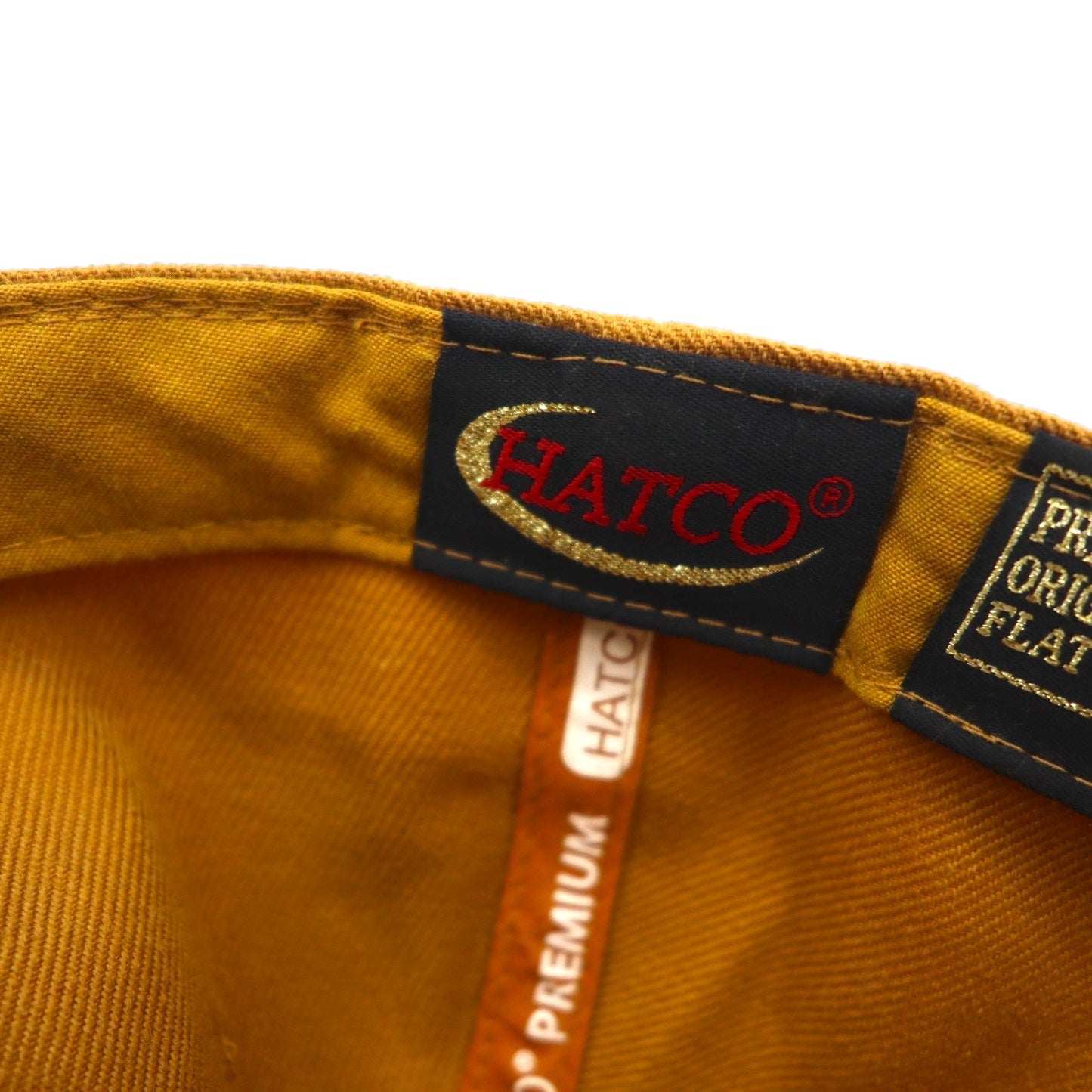 HATCO PREMIUM ORIGINAL FLAT ベースボールキャップ 59.6cm キャメル アクリル