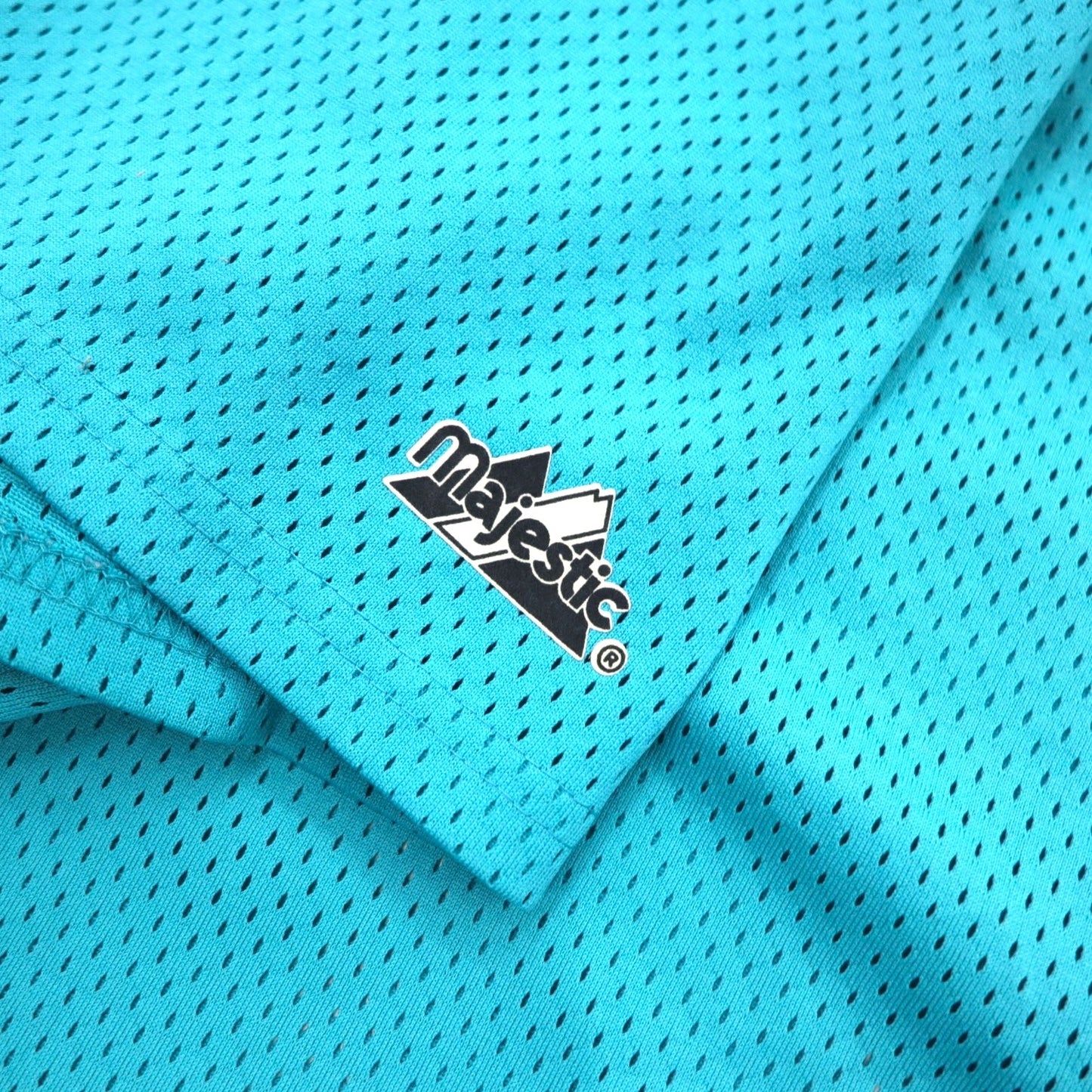 majestic 90年代 USA製 MiLB メッシュ ベースボールシャツ 2X ブルー Sea Dogs ナンバリング