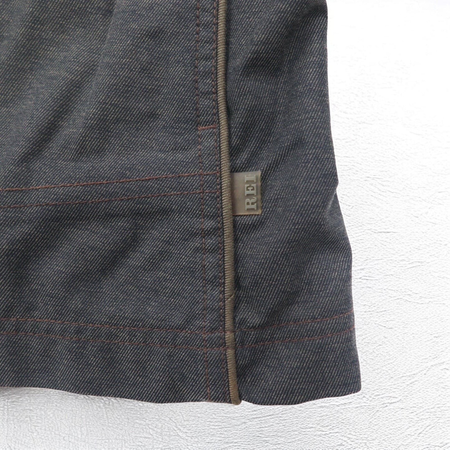 REI アウトドア マウンテンジャケット S グレー ナイロン ダブルジップ ELEMENTS