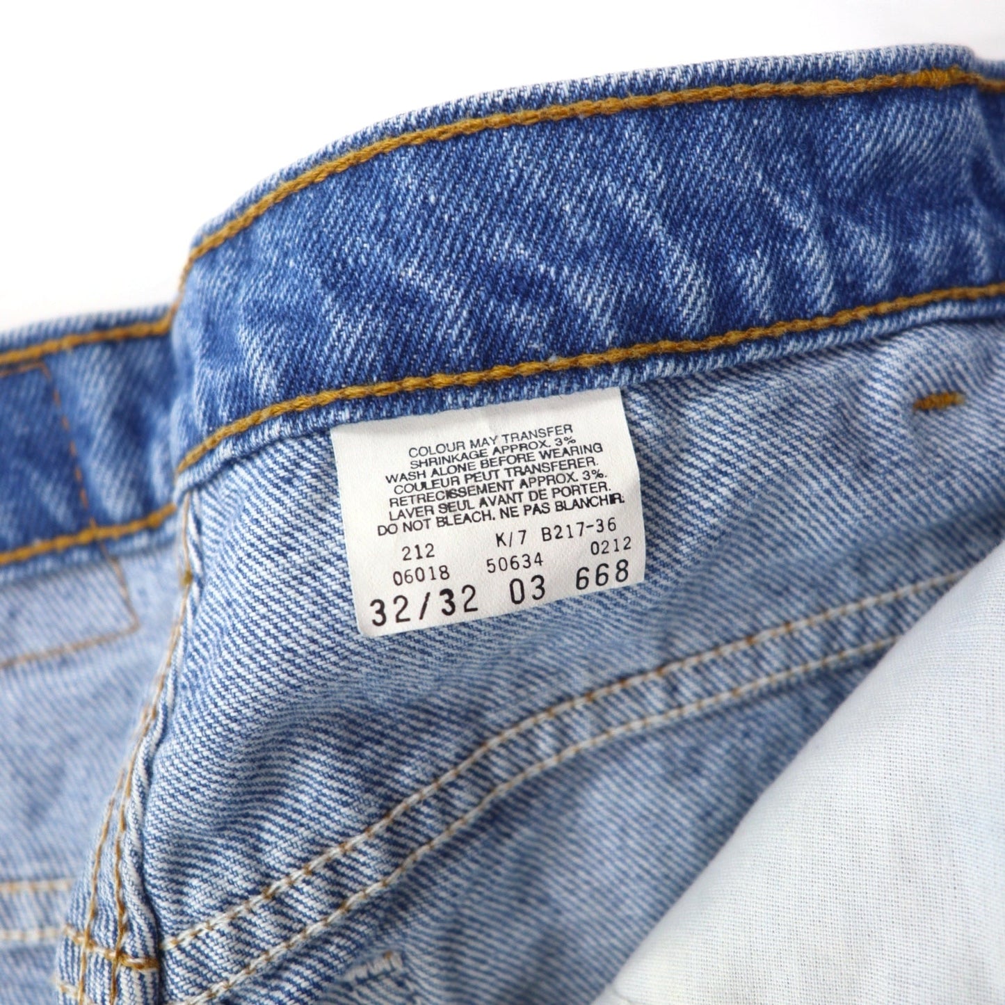 Levi's カナダ製 00年代 オレンジタブ 634 テーパード デニムパンツ 32 ブルー ジッパーフライ ボタン裏212 50634-0212