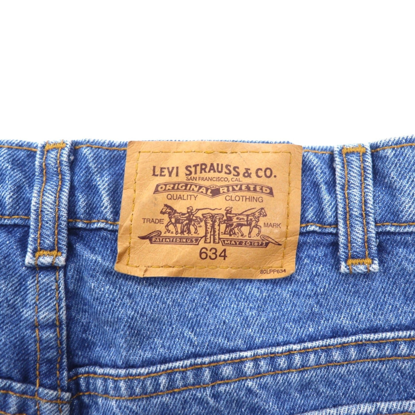 Levi's カナダ製 00年代 オレンジタブ 634 テーパード デニムパンツ 32 ブルー ジッパーフライ ボタン裏212 50634-0212