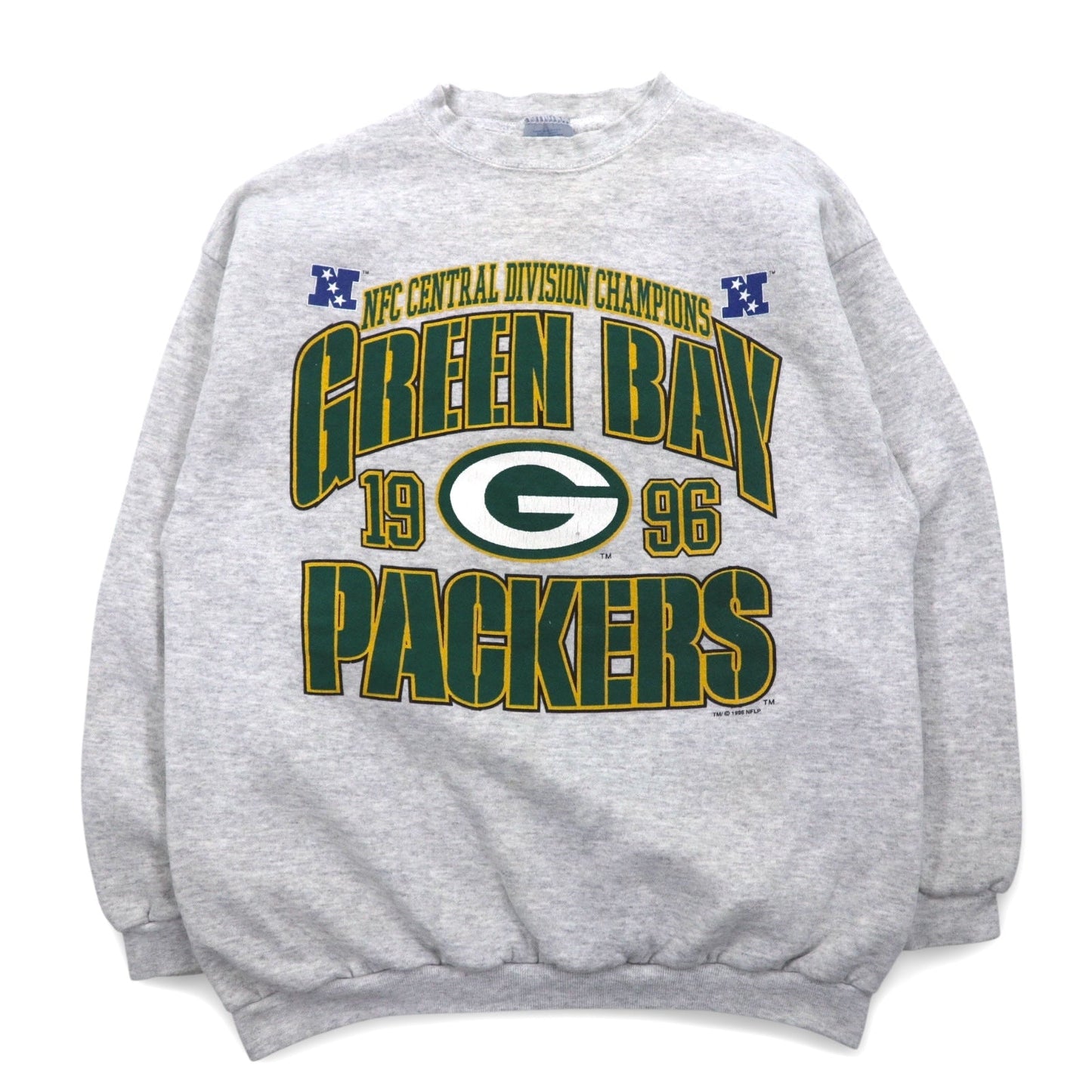 LOGO7 90年代 USA製 NFL スウェット L グレー GREEN BAY PACKERS グリーンベイ・パッカーズ