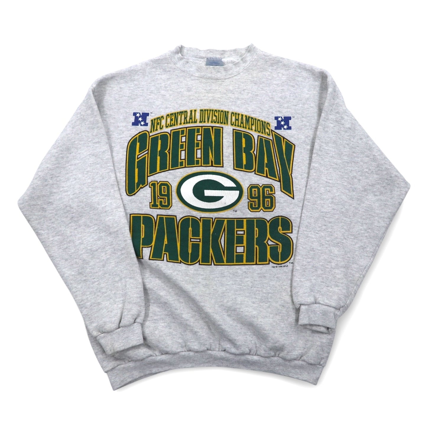 LOGO7 90年代 USA製 NFL スウェット L グレー GREEN BAY PACKERS グリーンベイ・パッカーズ