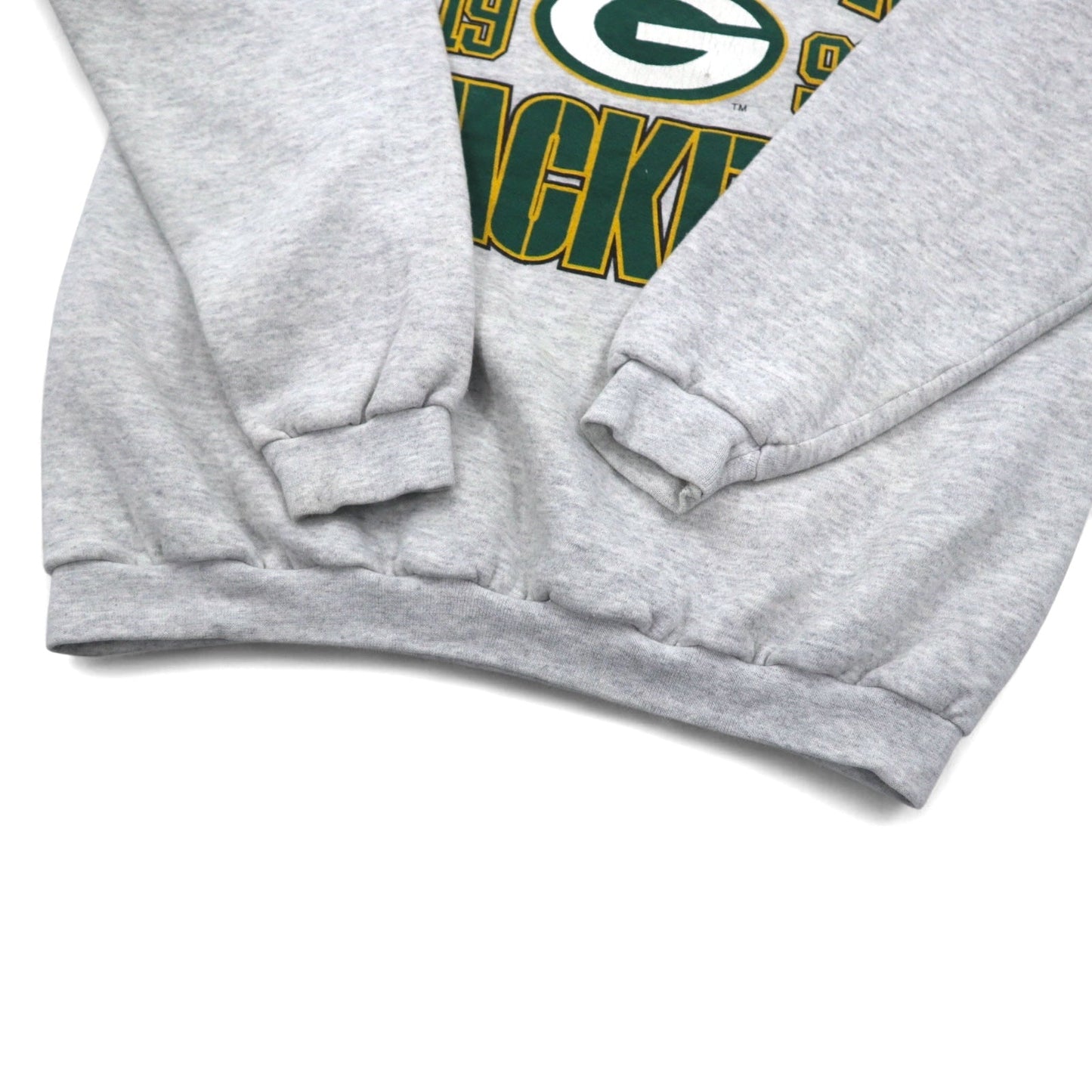 LOGO7 90年代 USA製 NFL スウェット L グレー GREEN BAY PACKERS グリーンベイ・パッカーズ