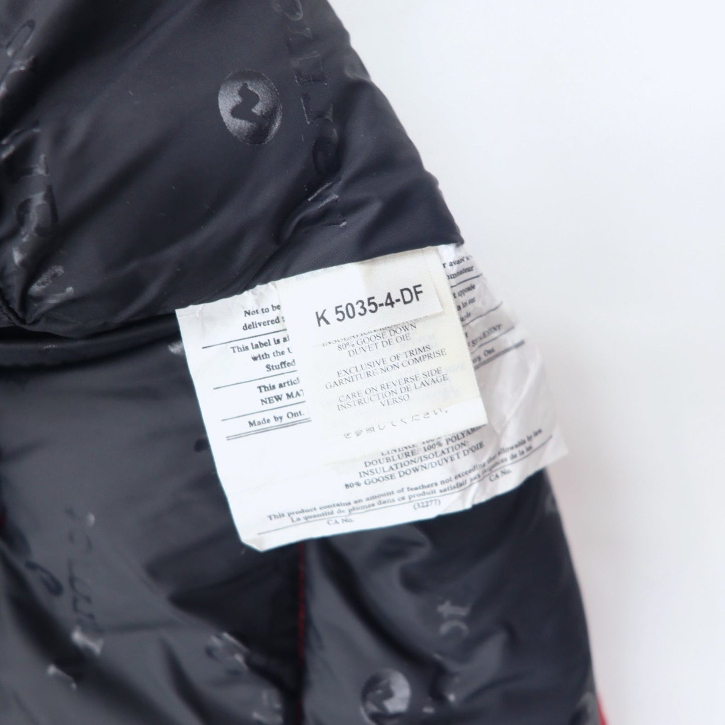 Marmot バイカラー ダウンジャケット S レッド ポリエステル ロゴ刺繍 ダブルジップ ドローコード