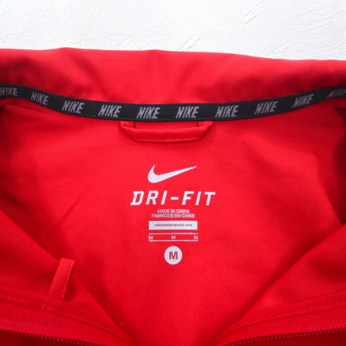 NIKE ウーブン トラックジャケット ジャージ M レッド スウォッシュ DRI-FIT 487360-600