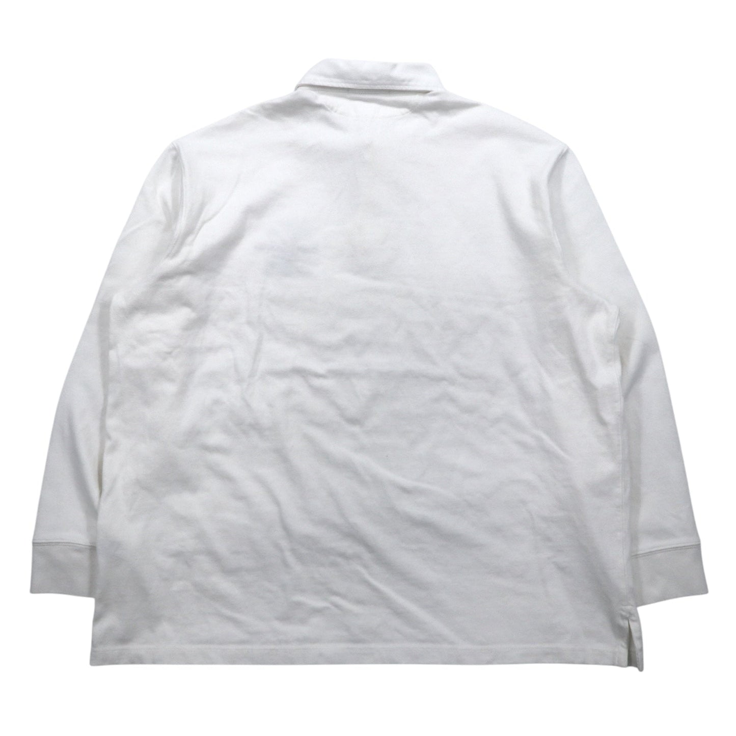 Polo by Ralph Lauren 90年代 RLPC ポニー刺繍 ラガーシャツ XL ホワイト スリランカ製