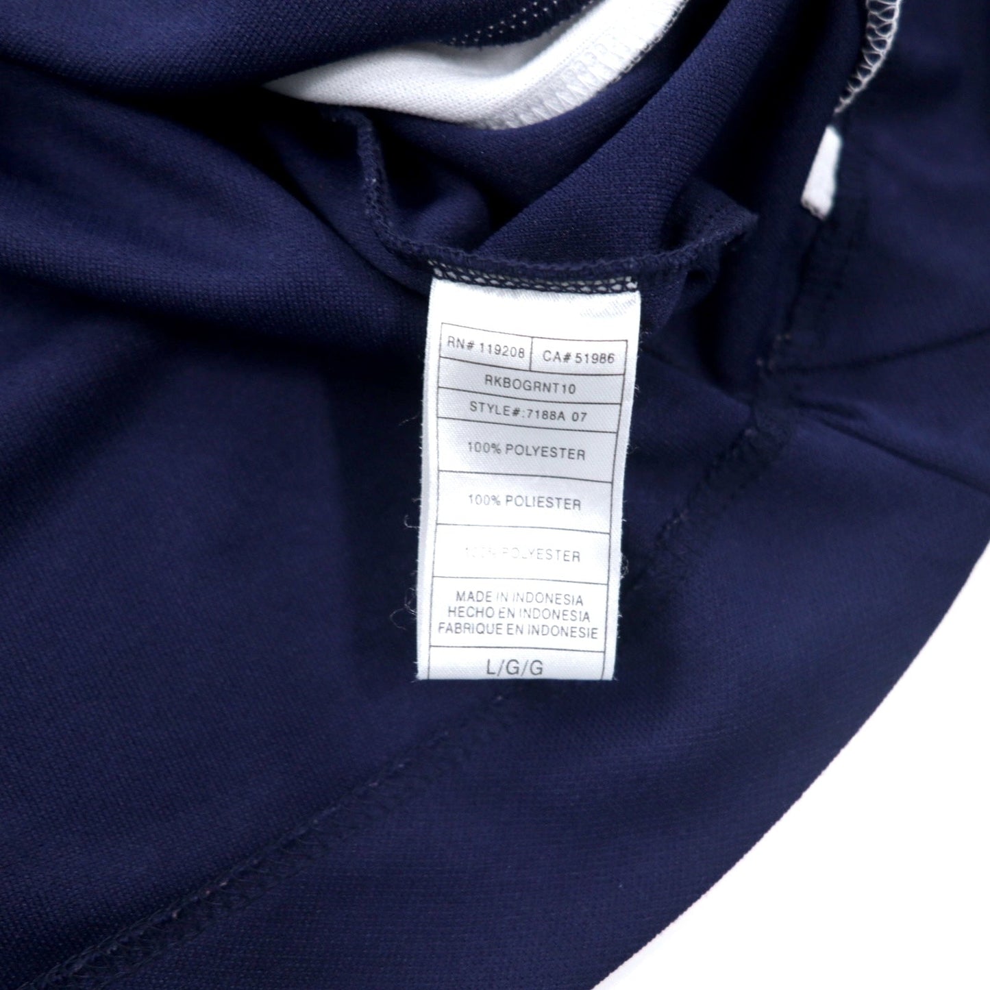 Reebok ホッケーシャツ ゲームシャツ L ネイビー ポリエステル CCM ジャージ NHL NY ISLANDERS ナンバリング ビッグサイズ