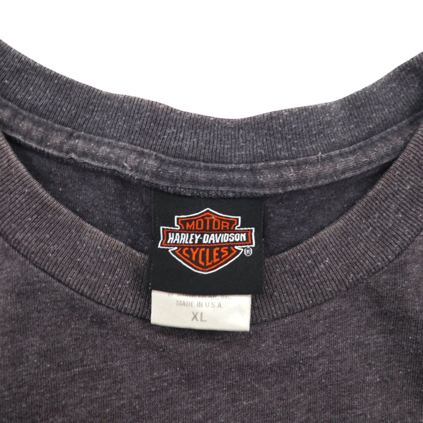 HARLEY DAVIDSON USA製 両面プリント Tシャツ XL グレー コットン ポリエステル MENPHIS