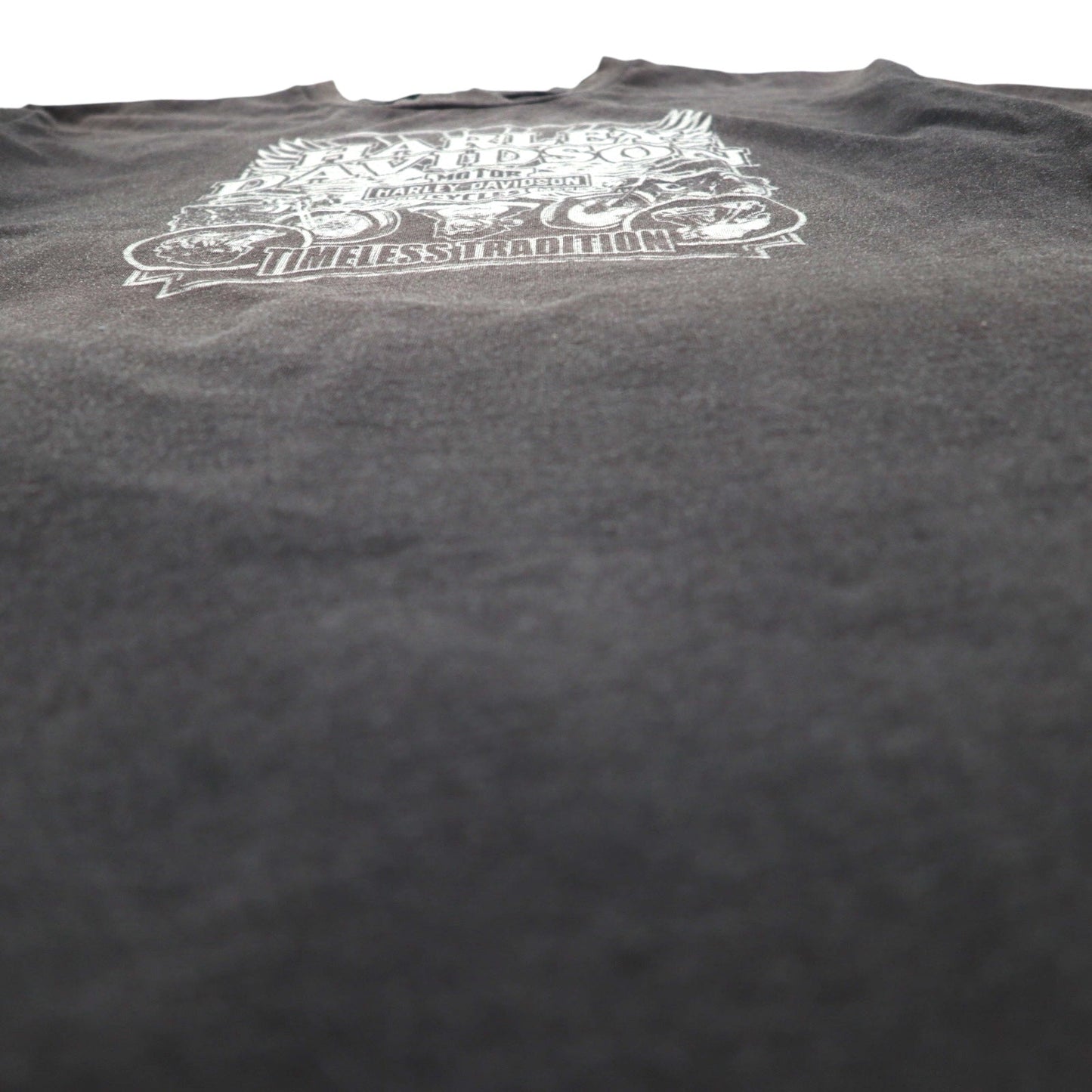HARLEY DAVIDSON USA製 両面プリント Tシャツ XL グレー コットン ポリエステル MENPHIS