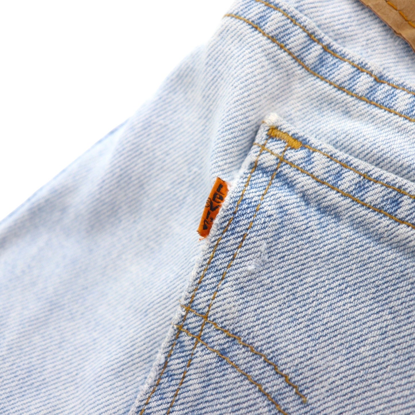 Levi's USA製 550 RELAXED FIT TAPERED テーパード デニムパンツ 34 ブルー コットン ジッパーフライ オレンジタブ