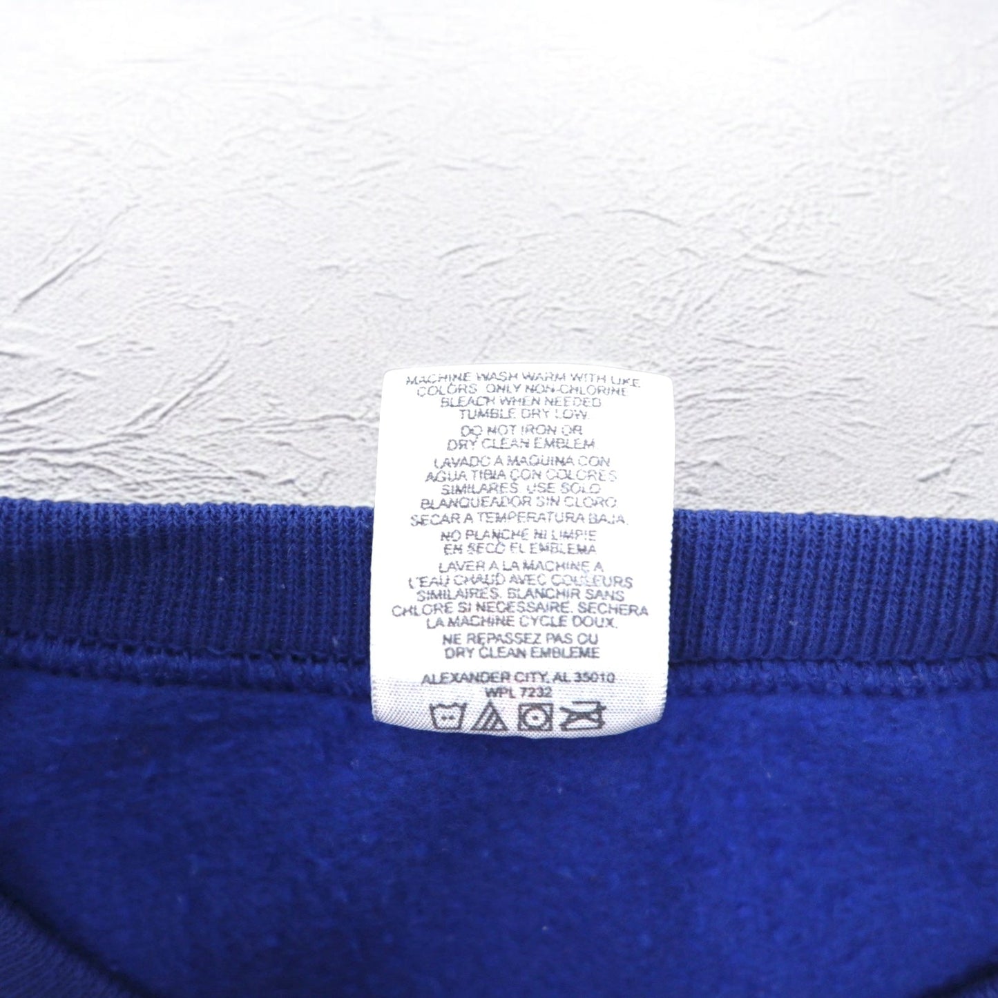 JERZEES プリントスウェット XL ブルー コットン 裏起毛 NAACP メキシコ製